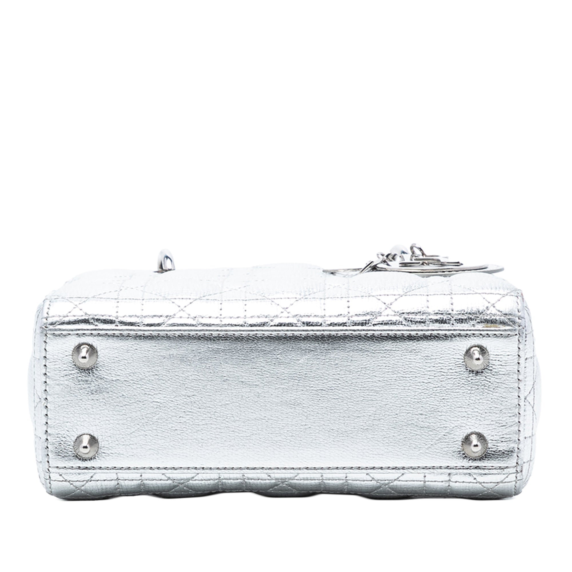 Dior Small Metallic Grained Calfskin Cannage My ABCDior Lady Dior - image 3
