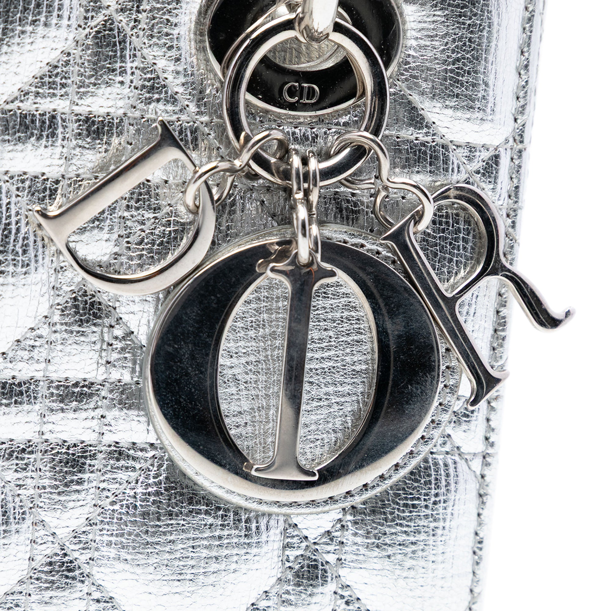 Dior Small Metallic Grained Calfskin Cannage My ABCDior Lady Dior - image 5