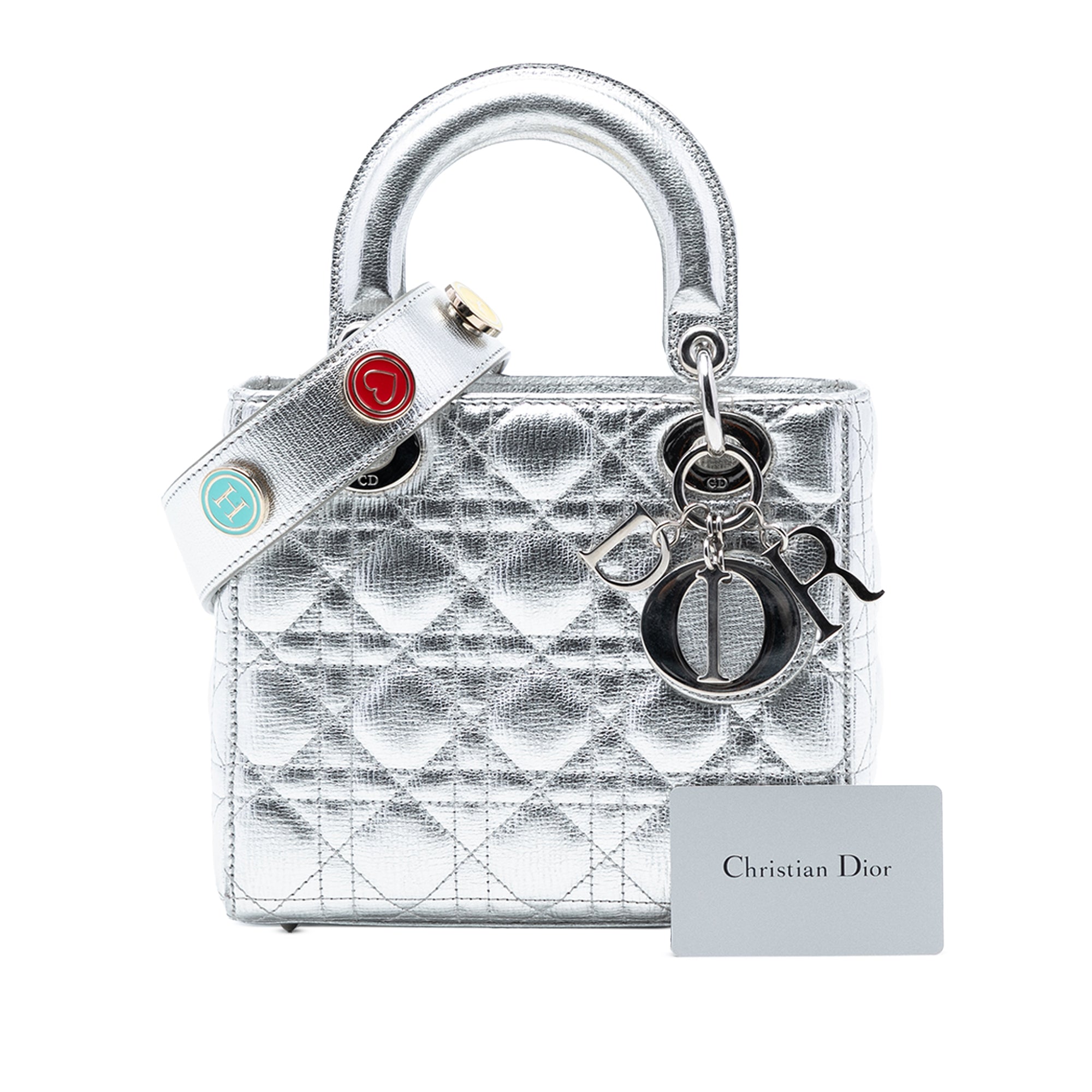 Dior Small Metallic Grained Calfskin Cannage My ABCDior Lady Dior - image 8