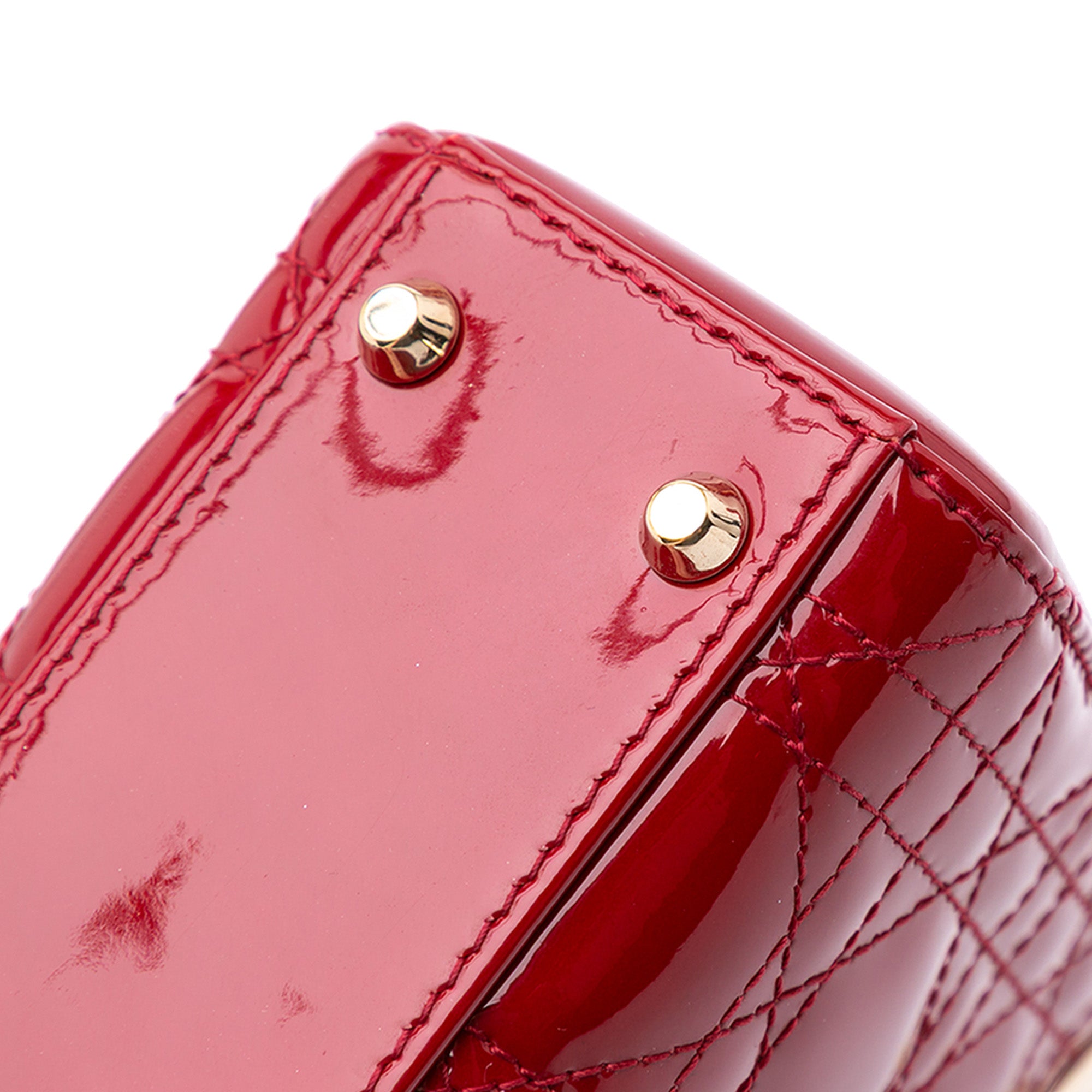 Dior Mini Patent Cannage Lady Dior - image 8