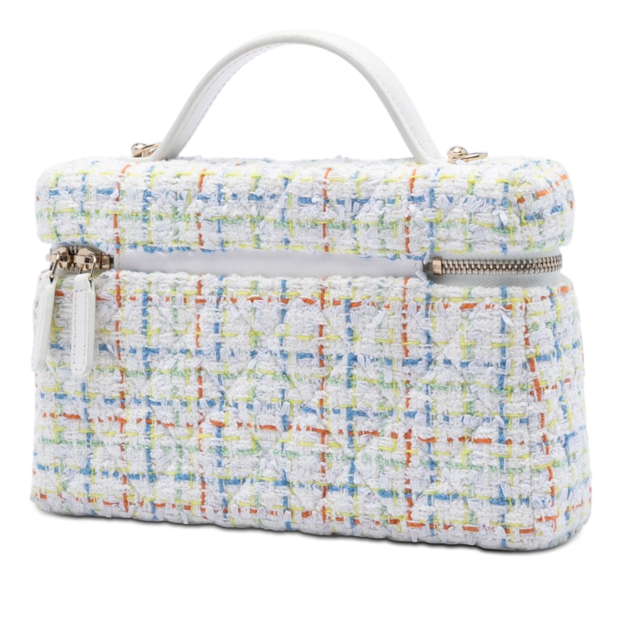 Chanel 25C Cruise CC Quilted Tweed Vanity Bag - image 2