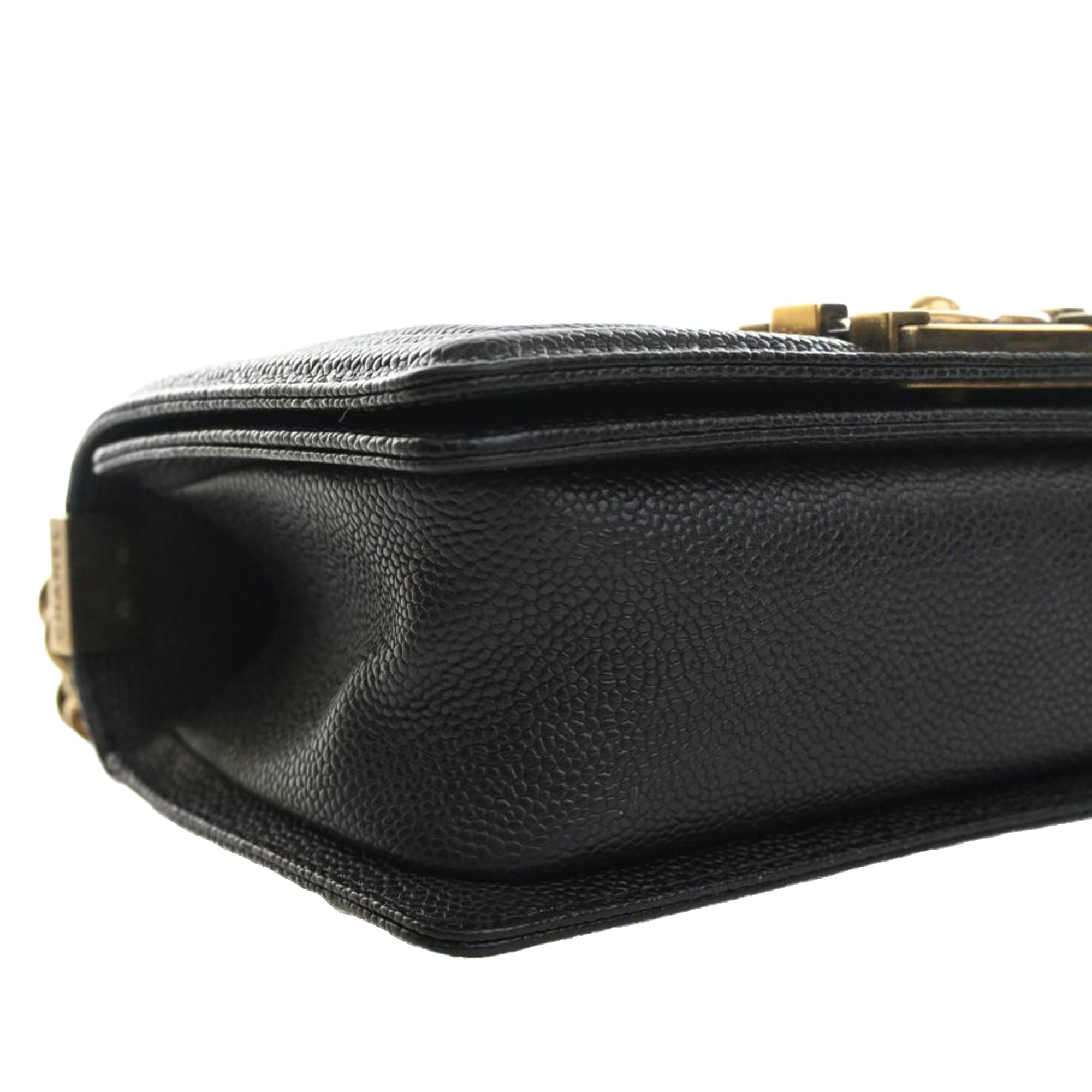 Chanel Small Quilted Caviar Boy Flap - image 9