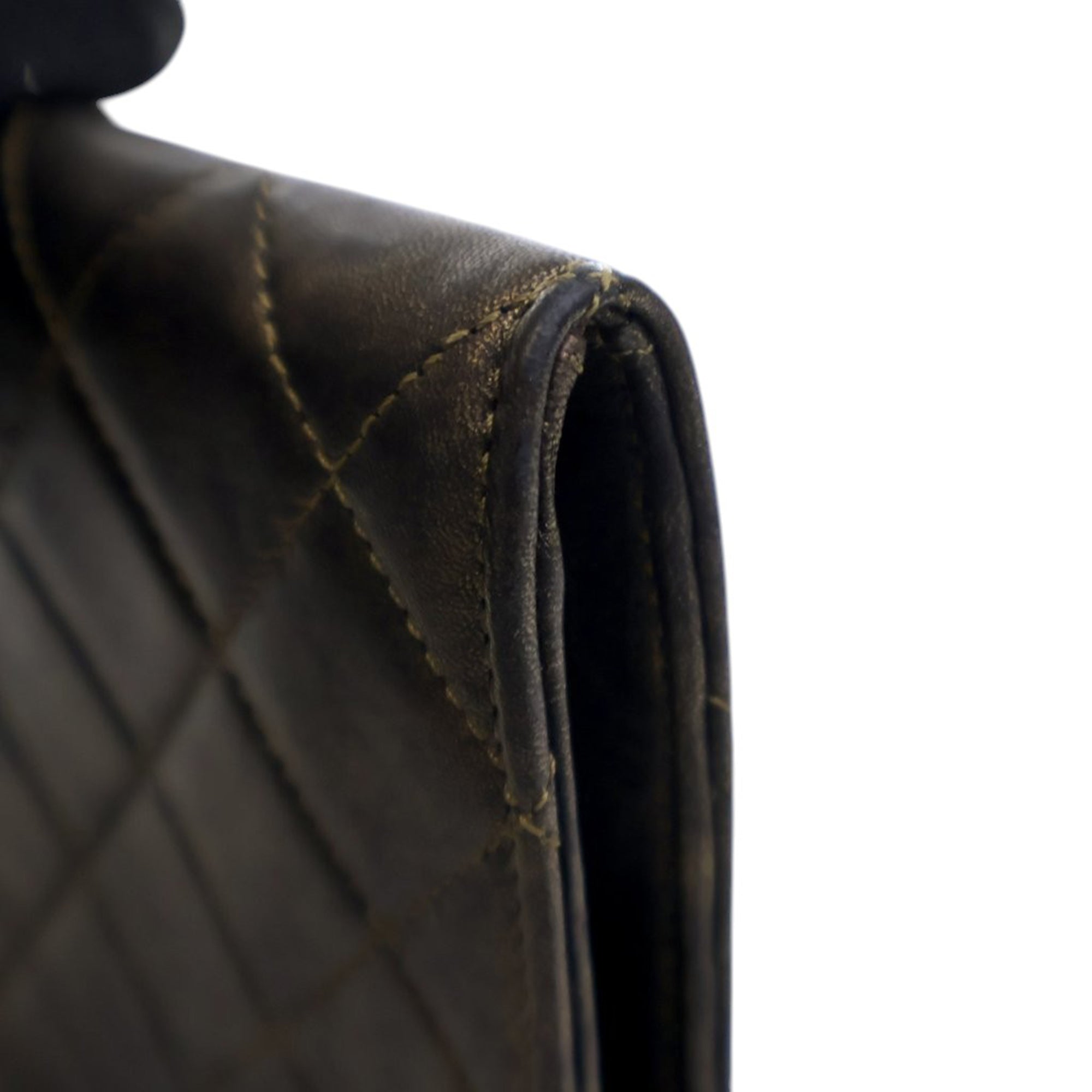 Chanel Metallic Lambskin CC Chain Fringe Clutch - image 14