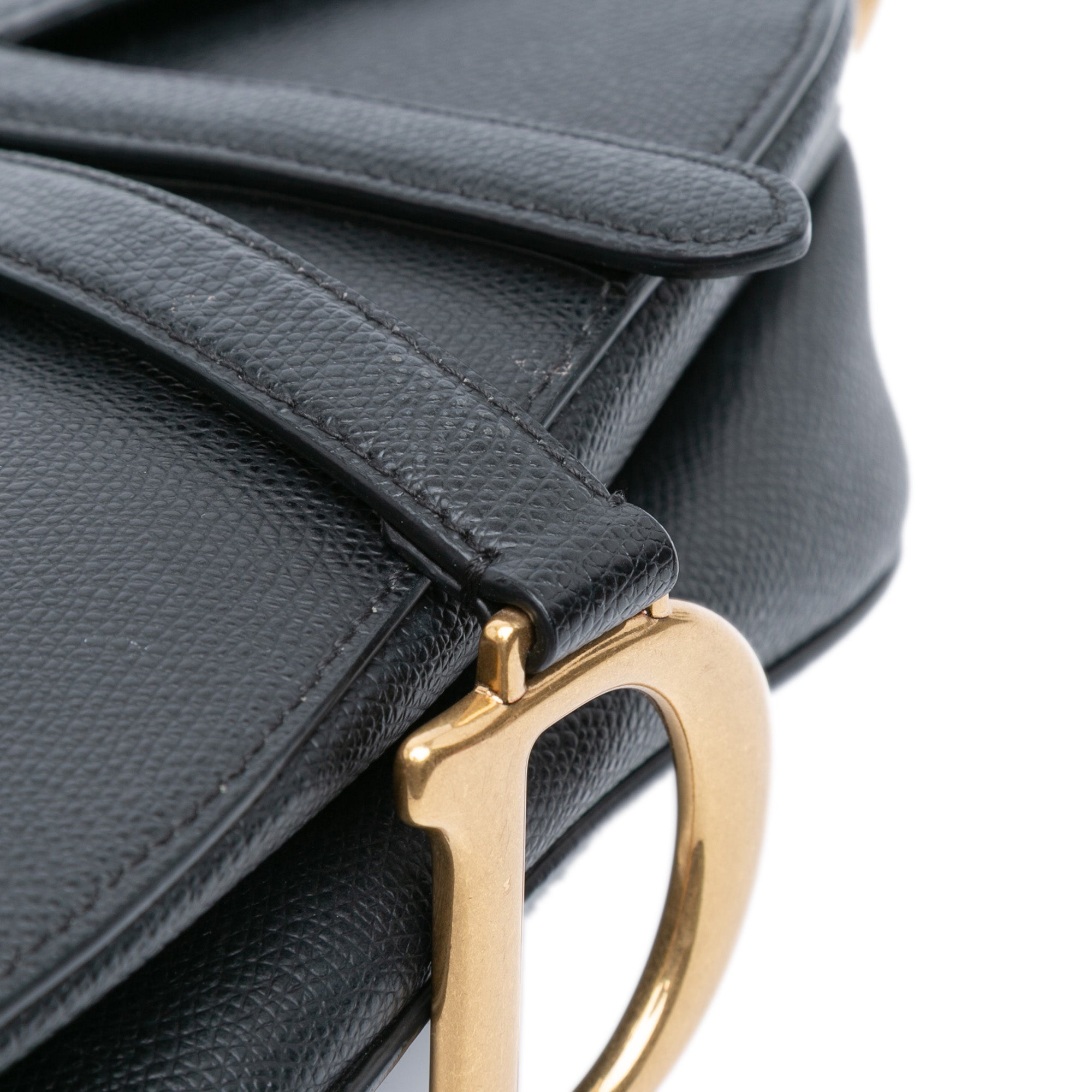 Dior Grained Calfskin Saddle Bag - image 9