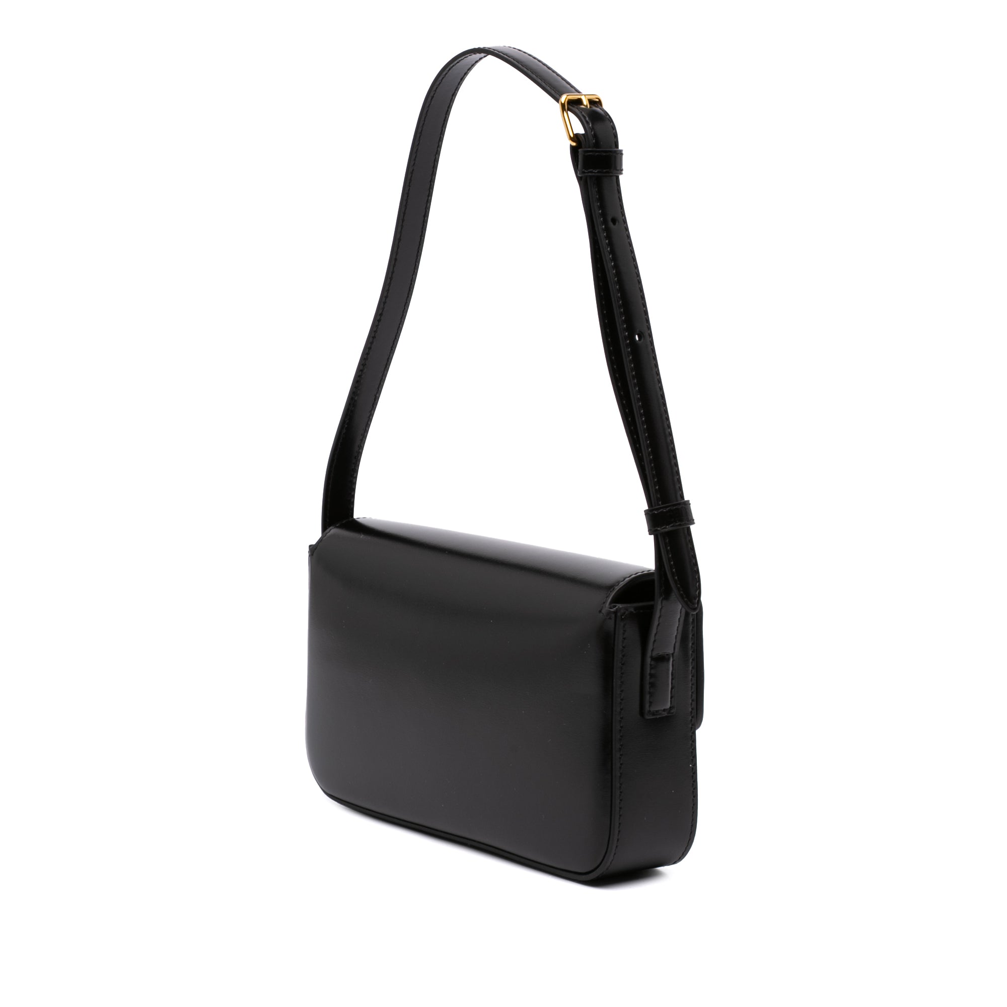 Celine Shiny Calfskin Triomphe Claude Shoulder Bag - image 2