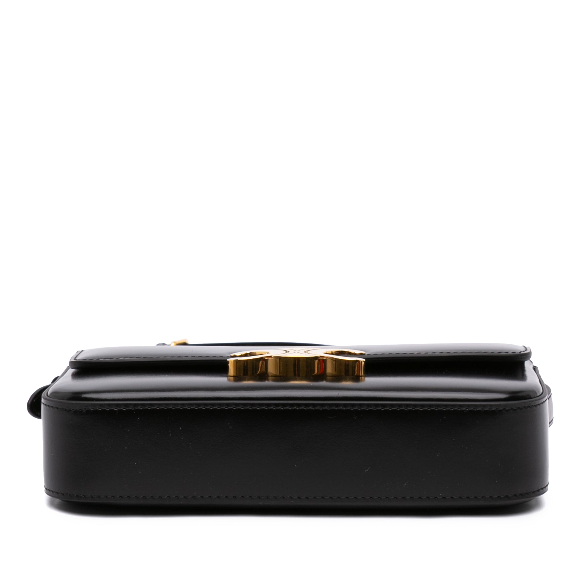 Celine Shiny Calfskin Triomphe Claude Shoulder Bag - image 3