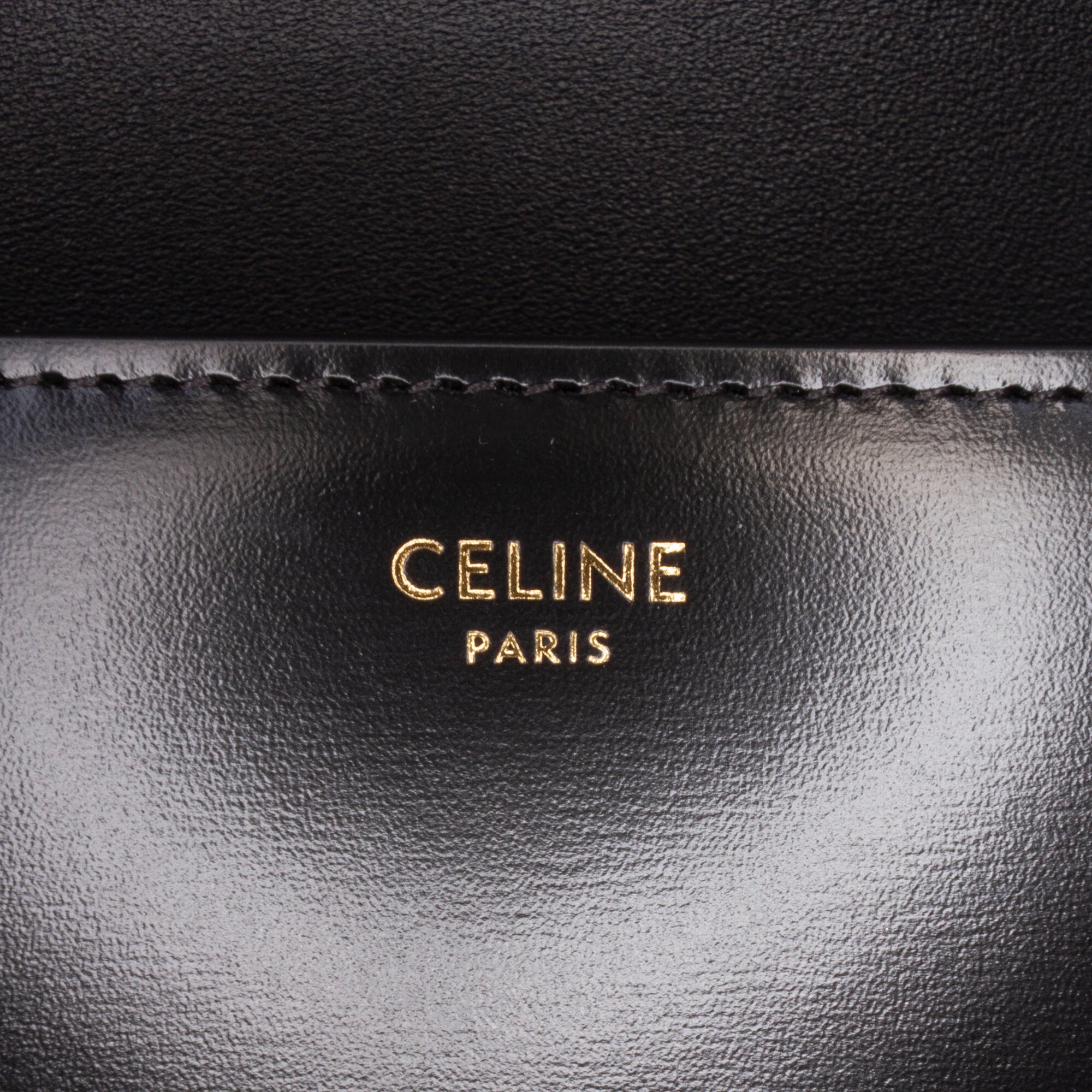 Celine Shiny Calfskin Triomphe Claude Shoulder Bag - image 5