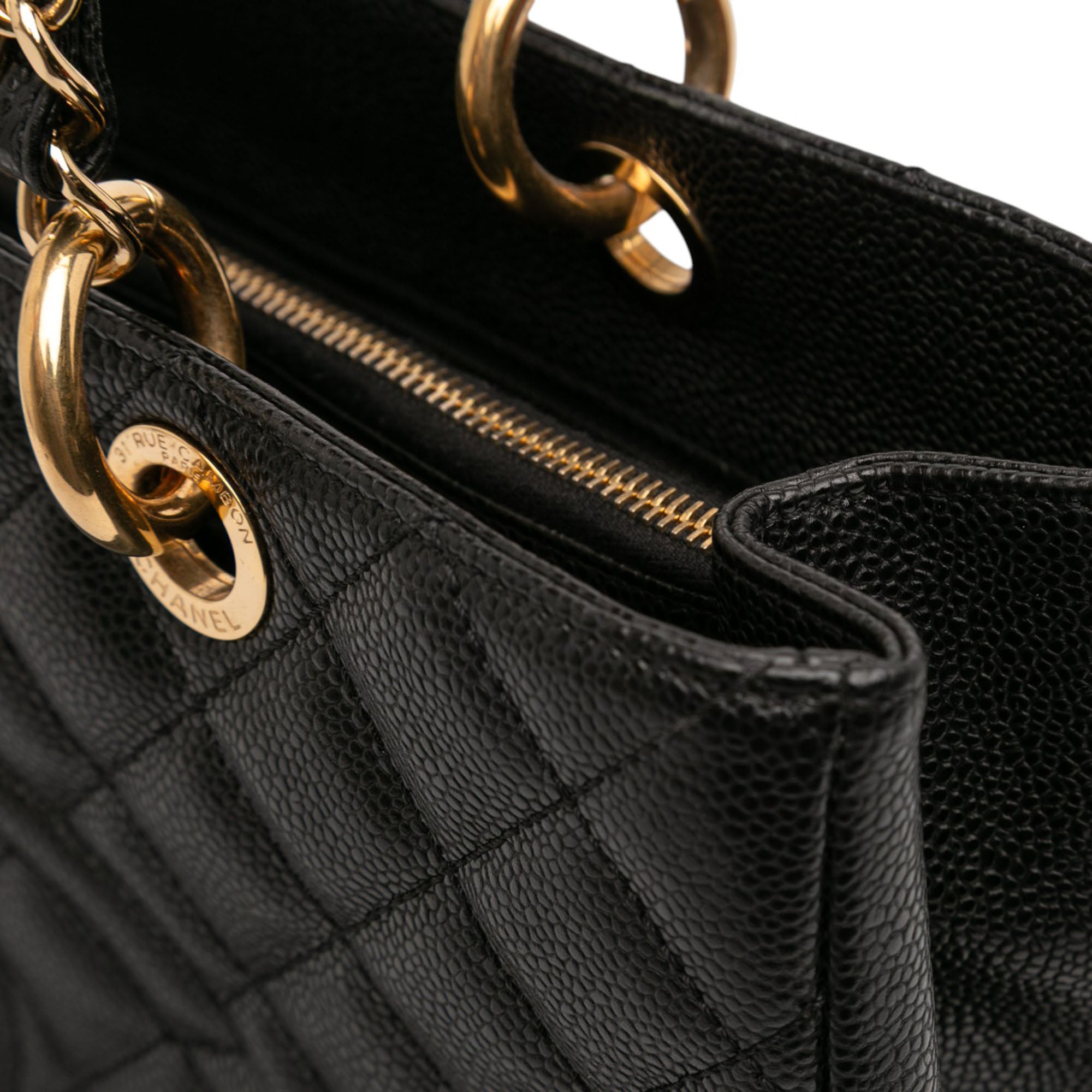 Chanel Caviar Grand Shopping Tote - image 8