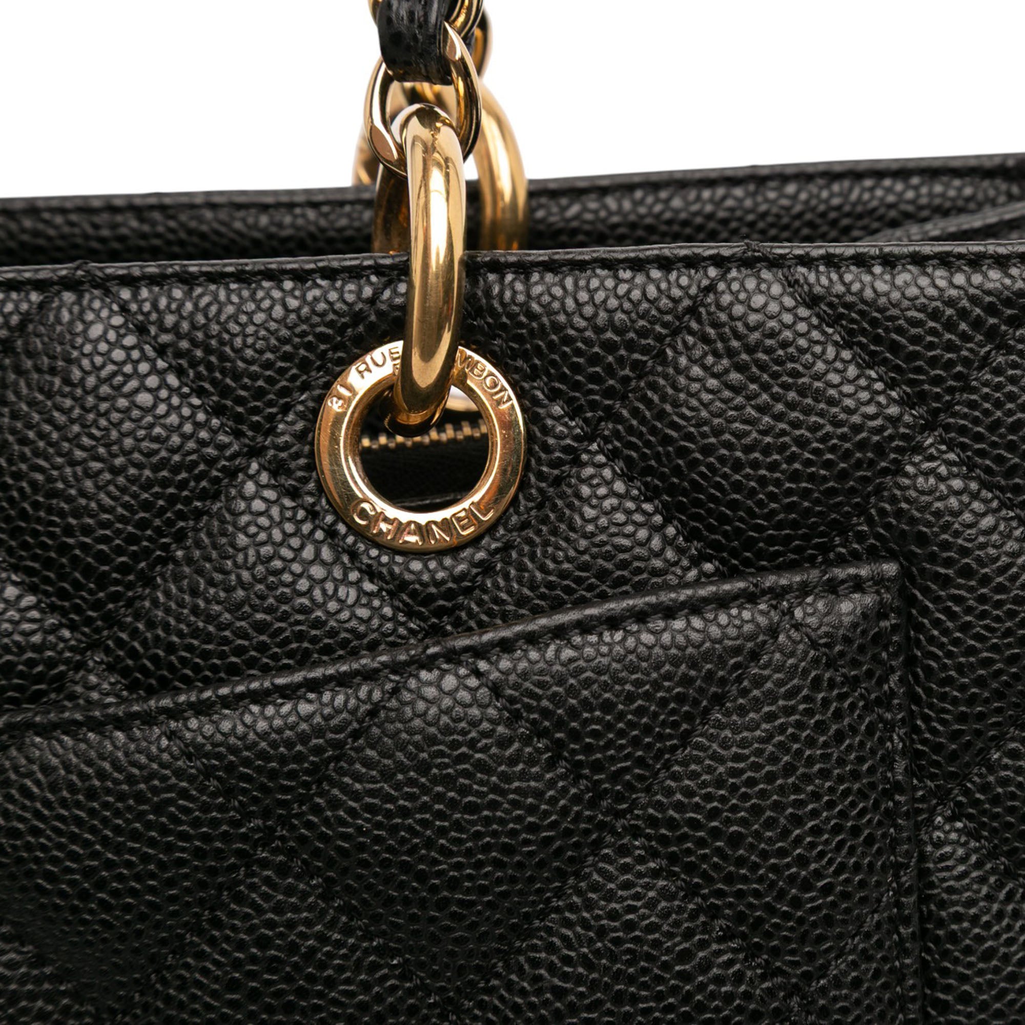 Chanel Caviar Grand Shopping Tote - image 9