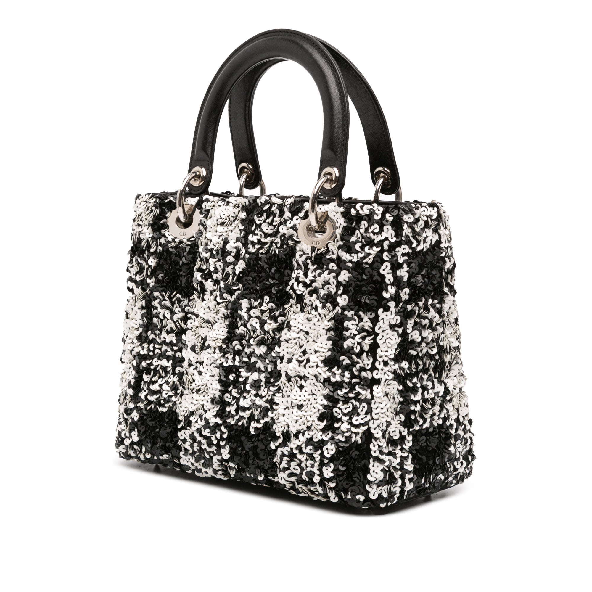 Dior Medium Lambskin Sequin Embellished Lady Dior - image 2
