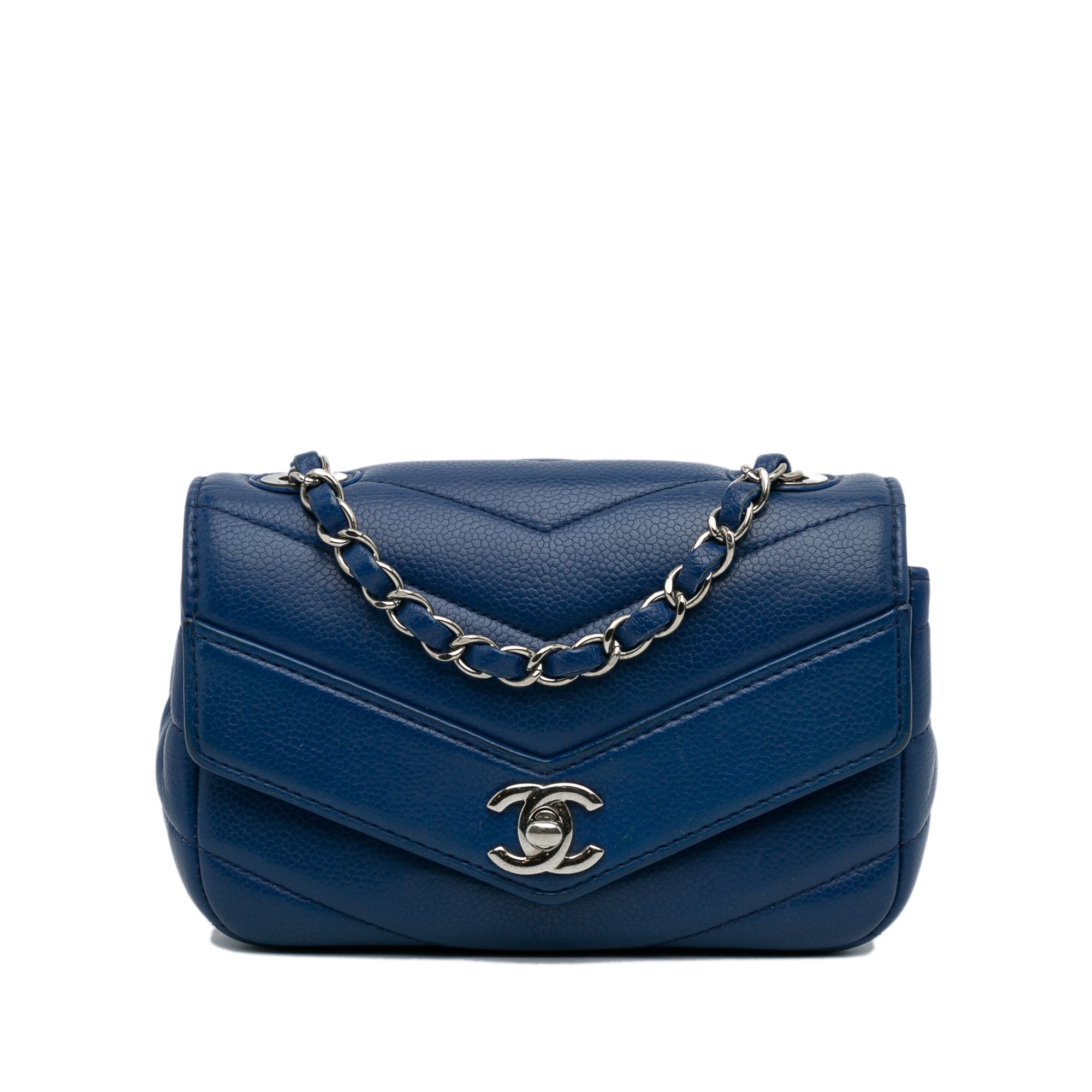 Chanel Mini Caviar Chevron Data Center Envelope Flap - image 1
