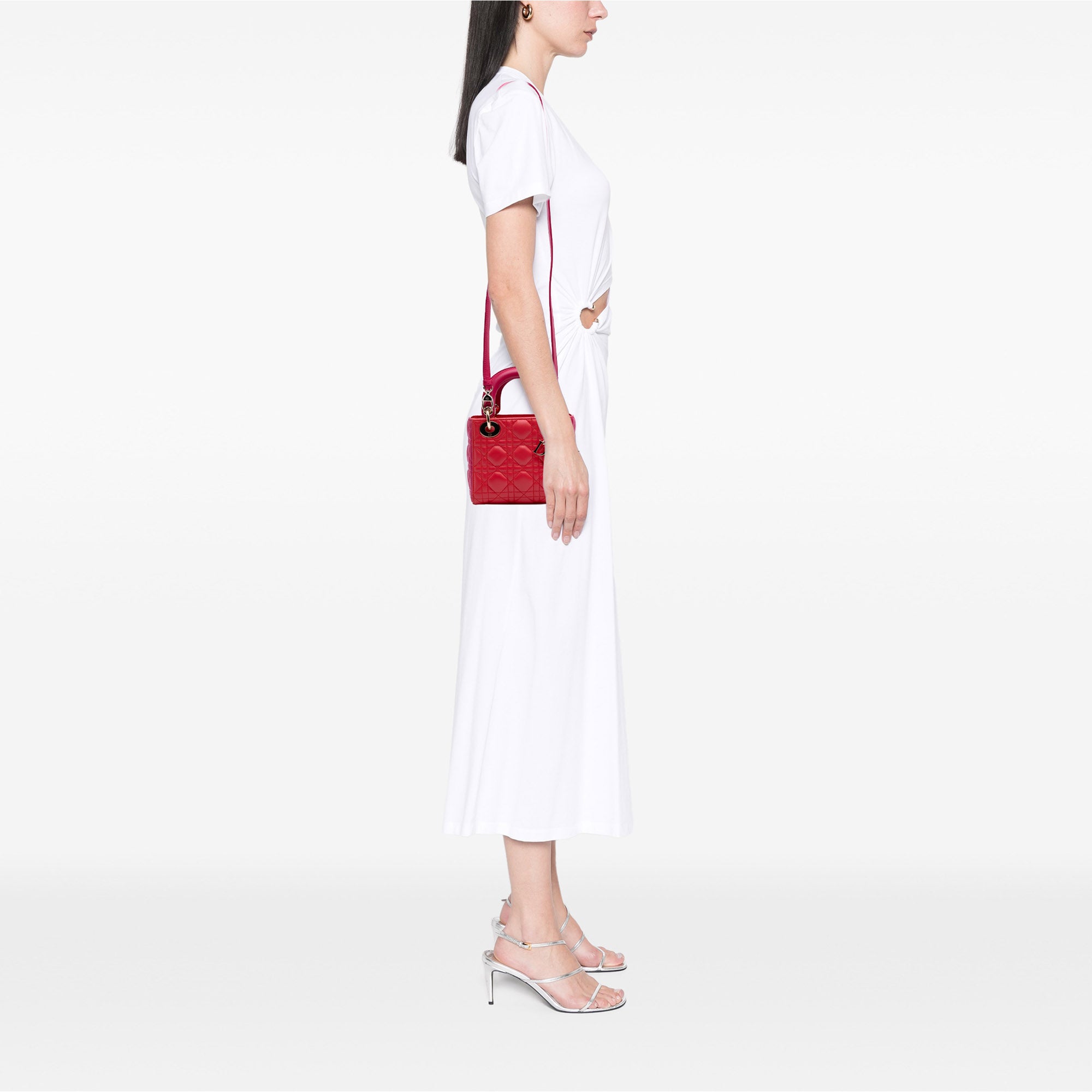 Dior Mini Bicolor Lambskin Cannage Lady Dior - image 11