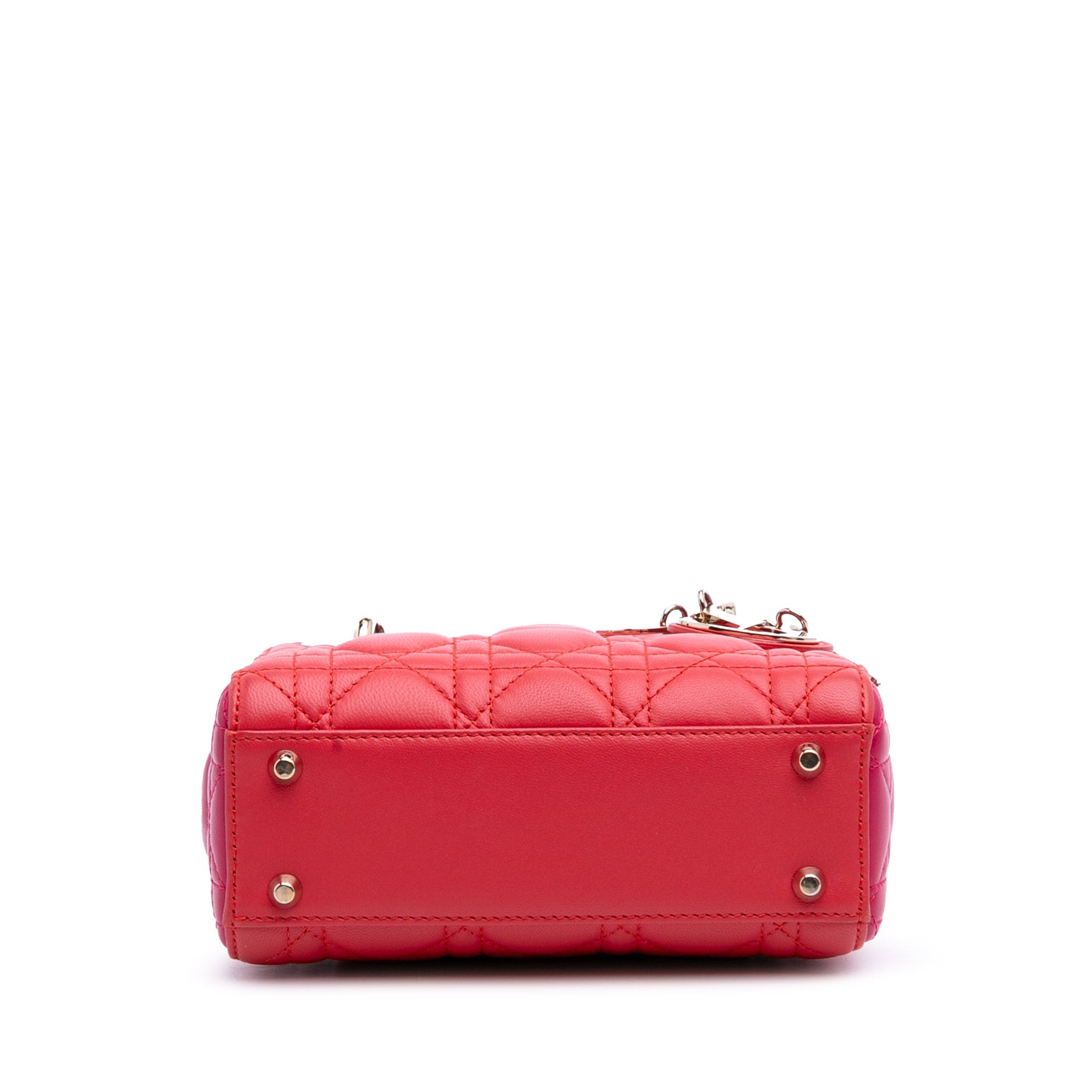 Dior Mini Bicolor Lambskin Cannage Lady Dior - image 3
