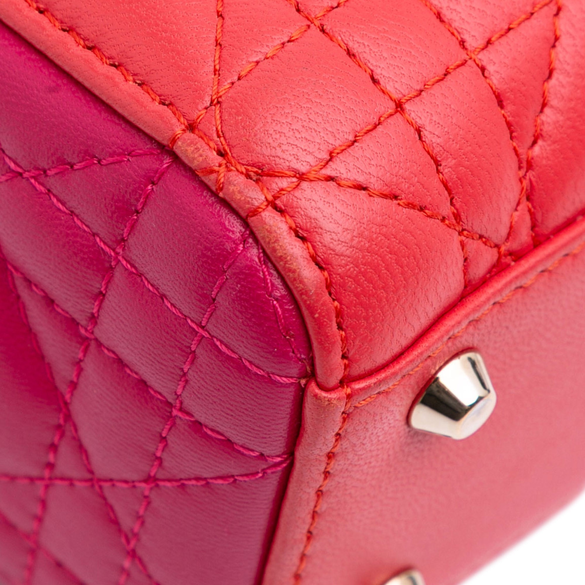 Dior Mini Bicolor Lambskin Cannage Lady Dior - image 7