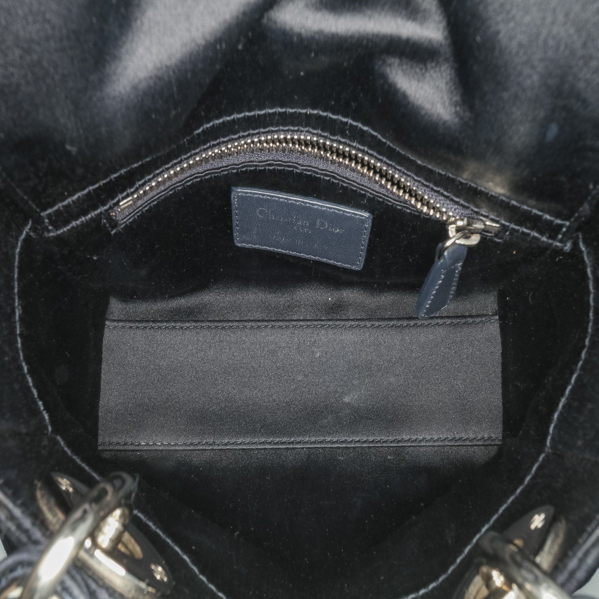 Dior Mini Velvet Cannage Strass Embellished Lady Dior - image 4