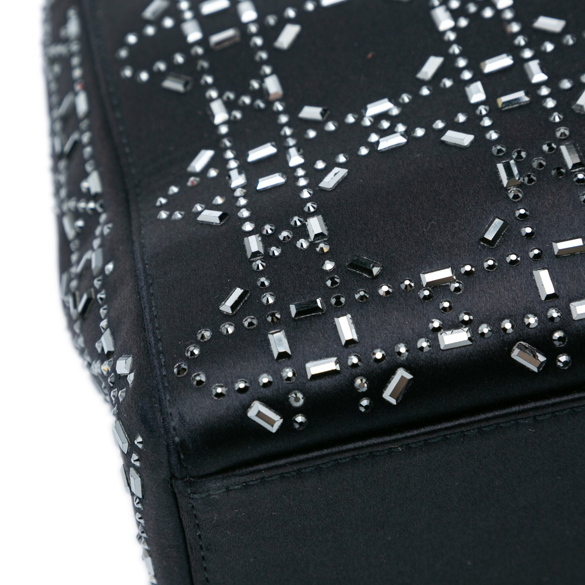 Dior Mini Velvet Cannage Strass Embellished Lady Dior - image 7
