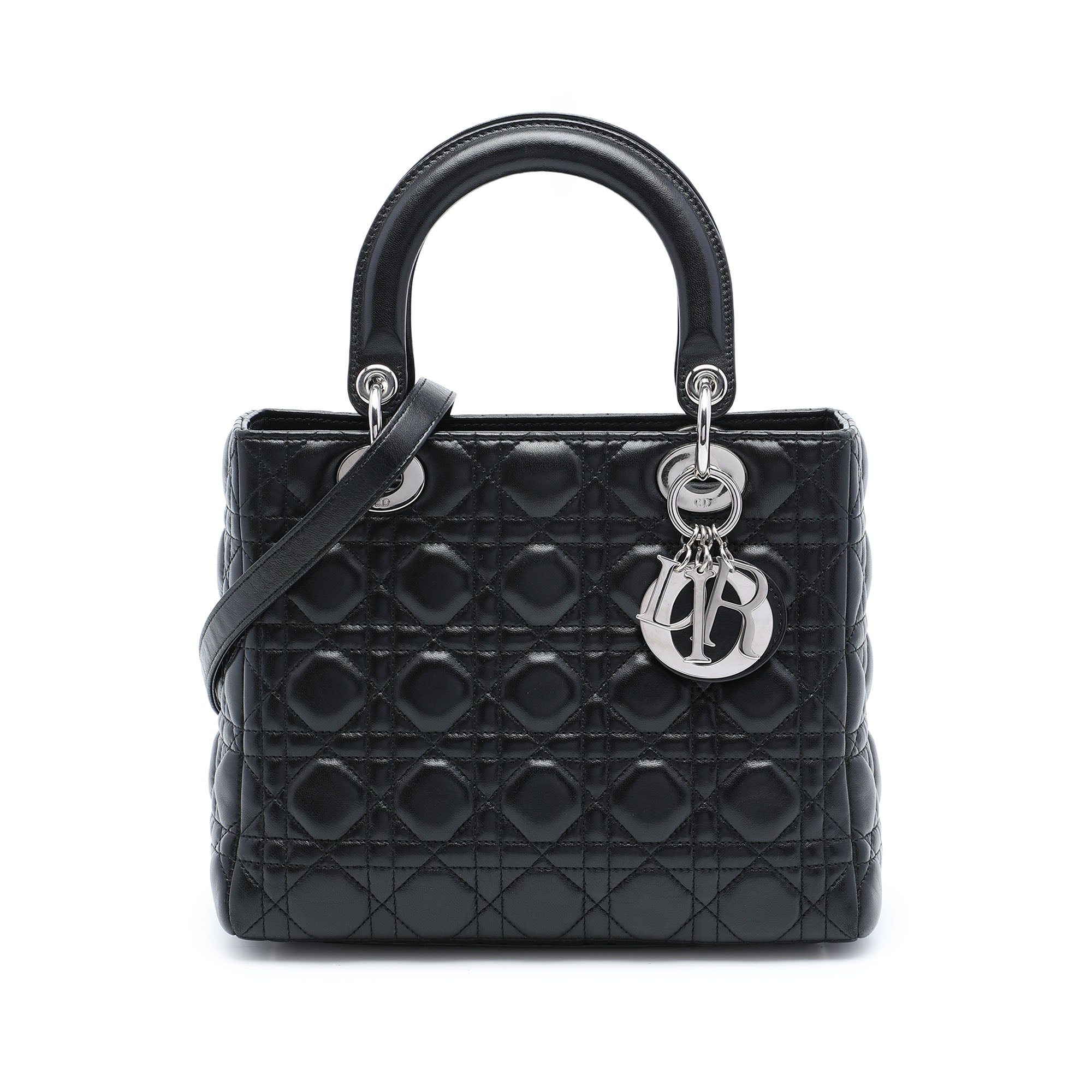 Dior Medium Lambskin Cannage Lady Dior - image 1
