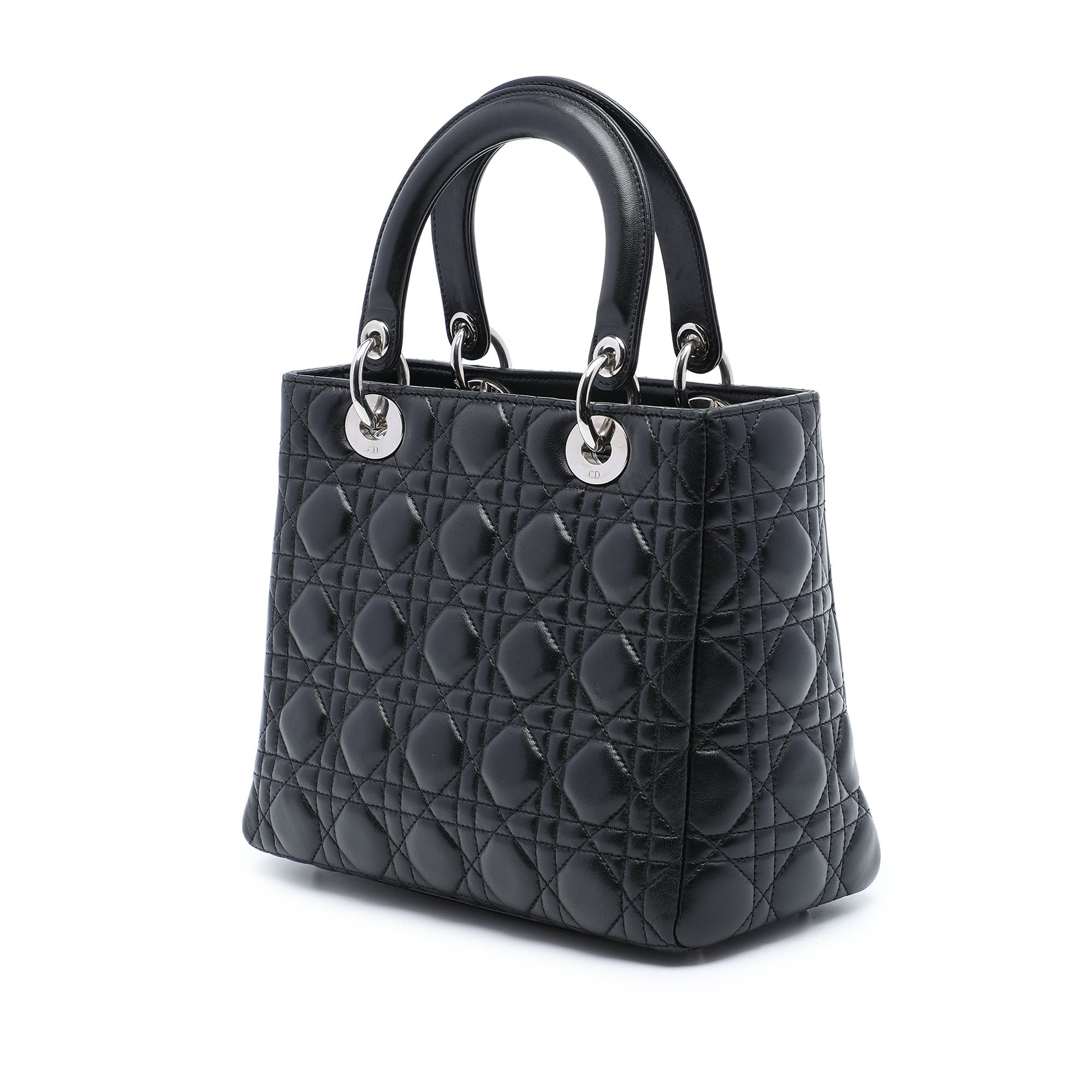 Dior Medium Lambskin Cannage Lady Dior - image 2
