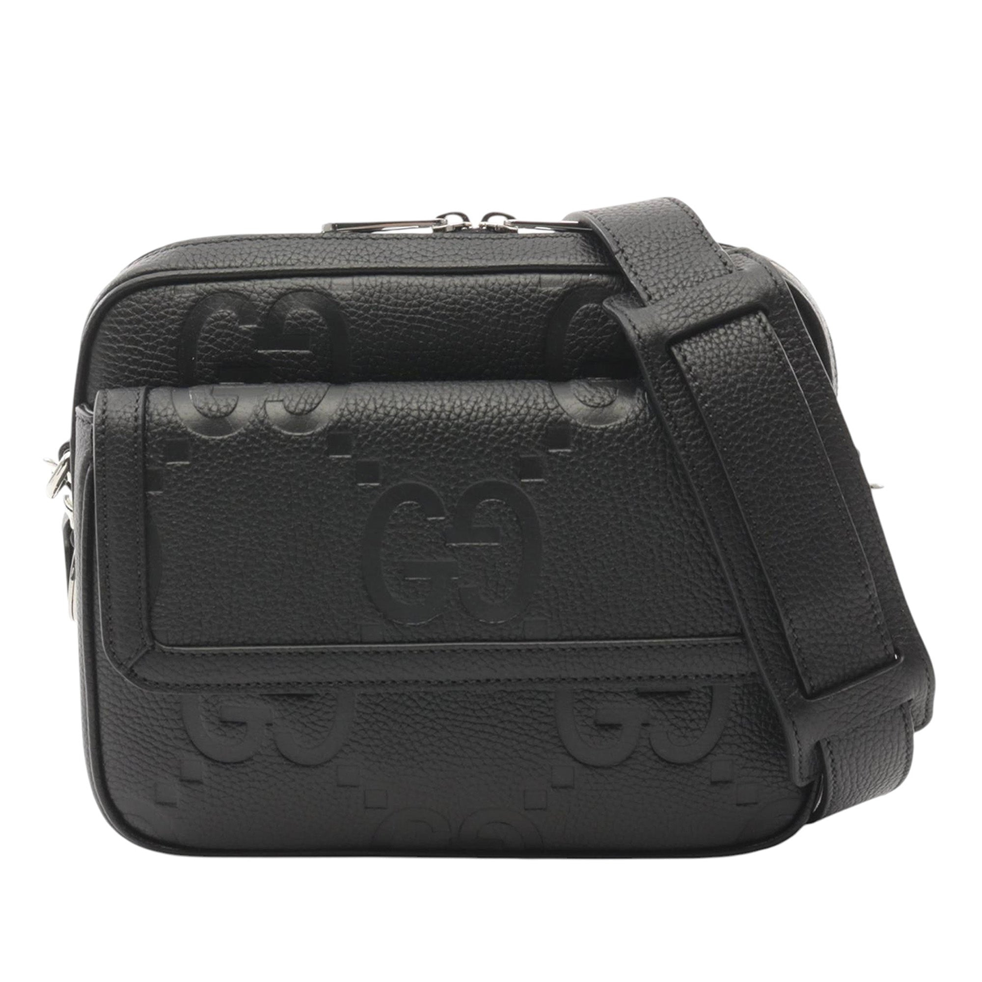 Gucci Small Jumbo GG Embossed Leather Crossbody - image 1