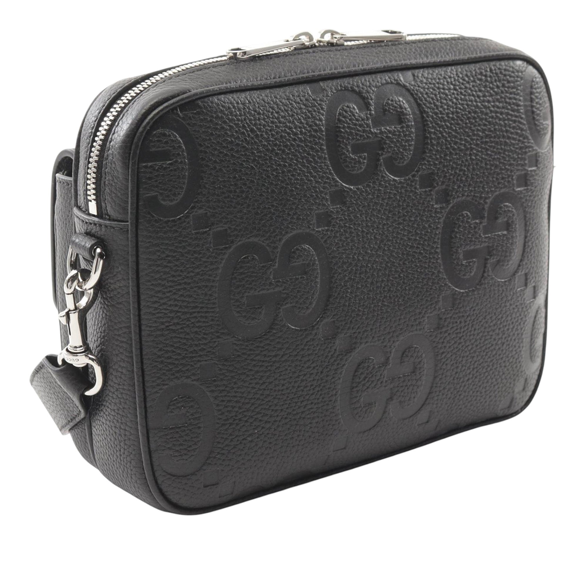 Gucci Small Jumbo GG Embossed Leather Crossbody - image 2