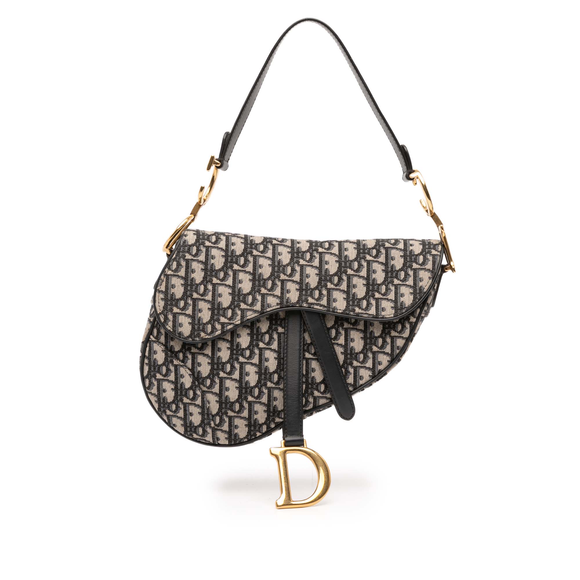 Dior Oblique Canvas Saddle Bag - image 1