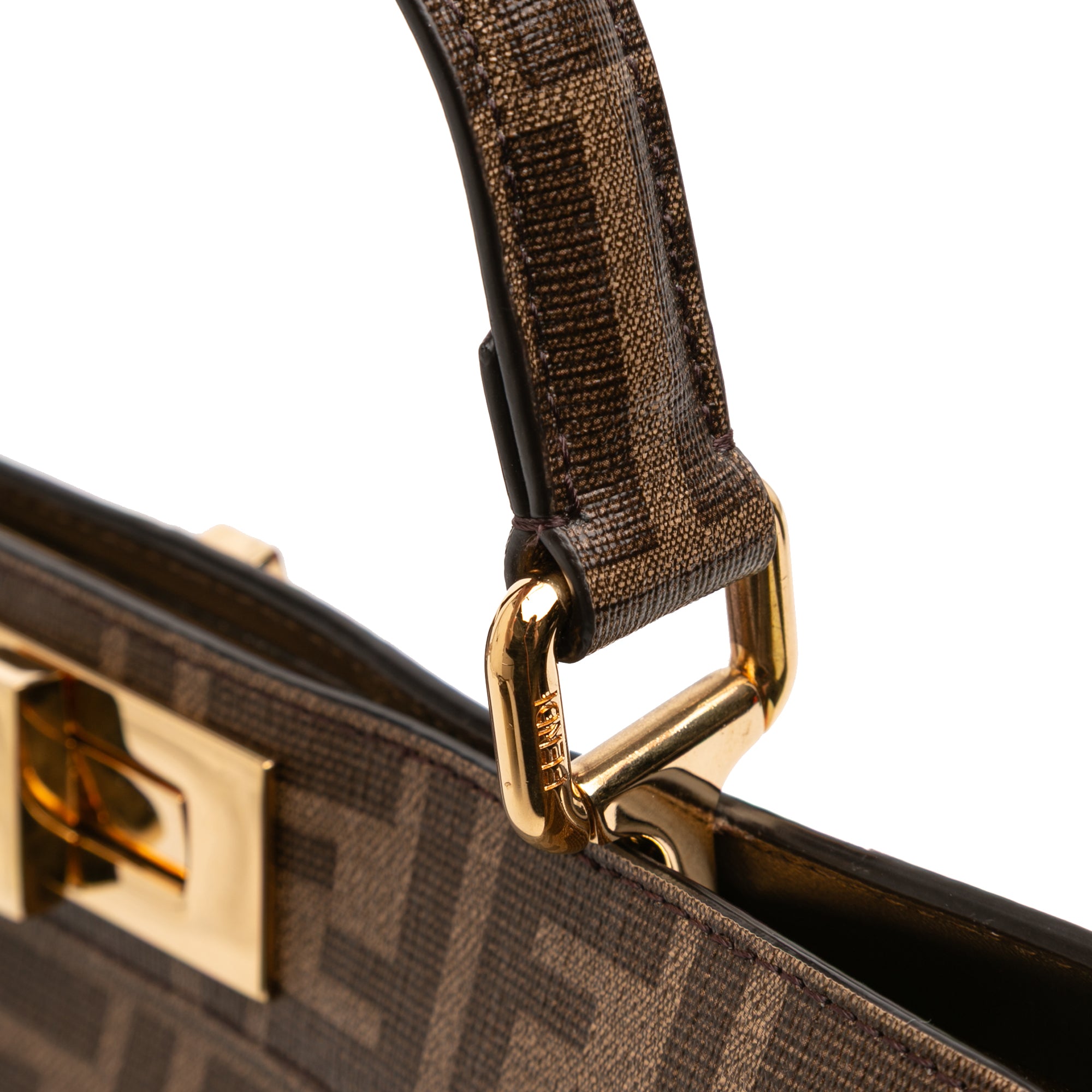 Fendi Antonio Lopez Medium Zucca Coated Canvas Peekaboo ISeeU Satchel - image 10