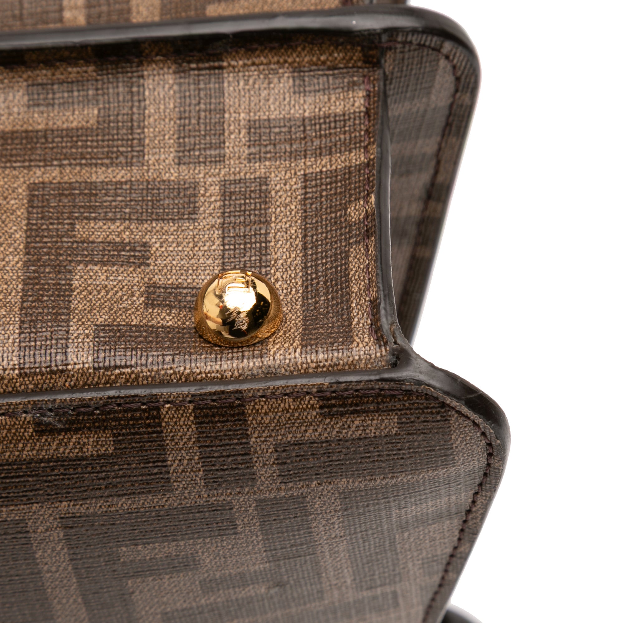Fendi Antonio Lopez Medium Zucca Coated Canvas Peekaboo ISeeU Satchel - image 11
