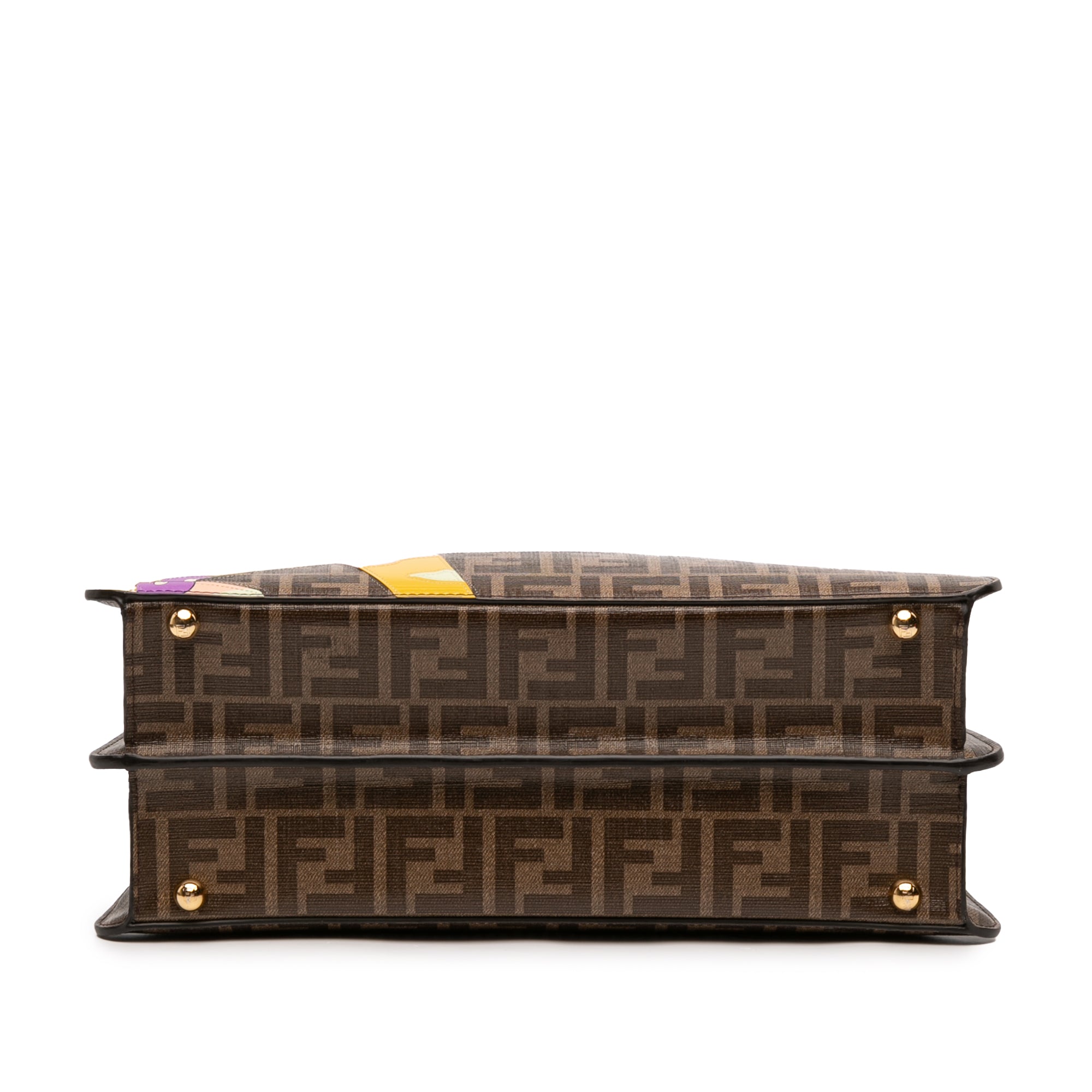 Fendi Antonio Lopez Medium Zucca Coated Canvas Peekaboo ISeeU Satchel - image 3