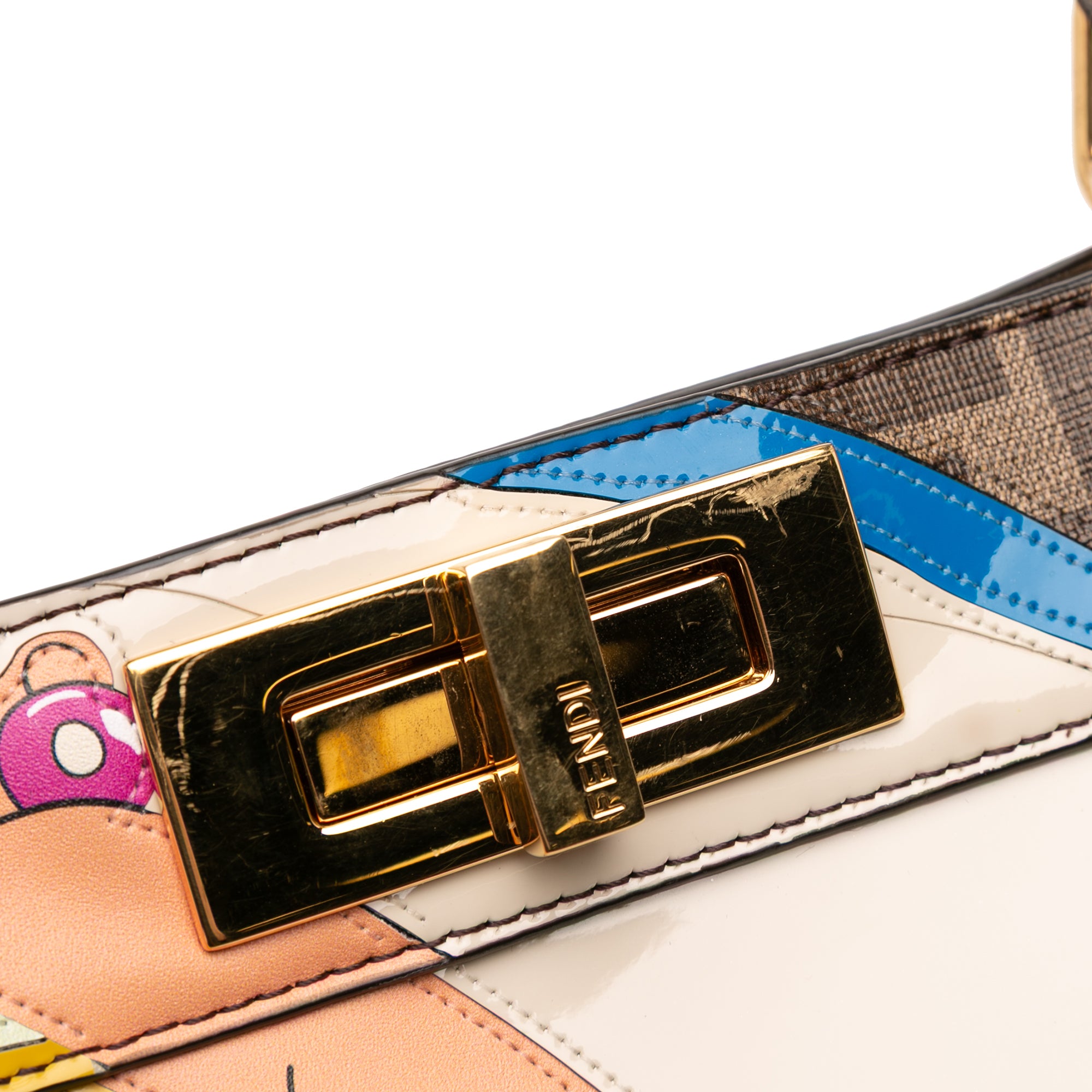 Fendi Antonio Lopez Medium Zucca Coated Canvas Peekaboo ISeeU Satchel - image 8