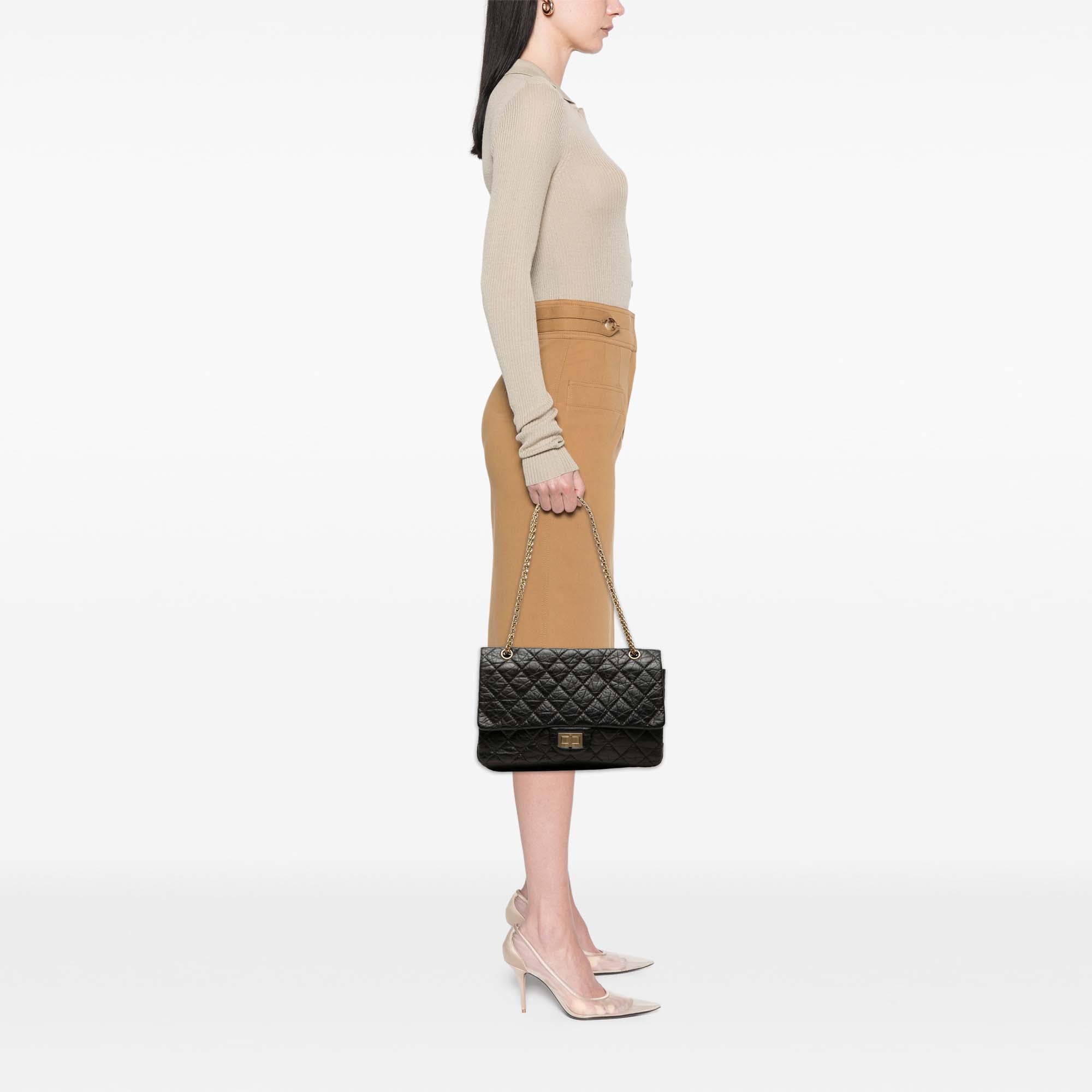 Chanel Quilted Aged Calfskin Reissue 2.55 Double Flap 227 - image 8