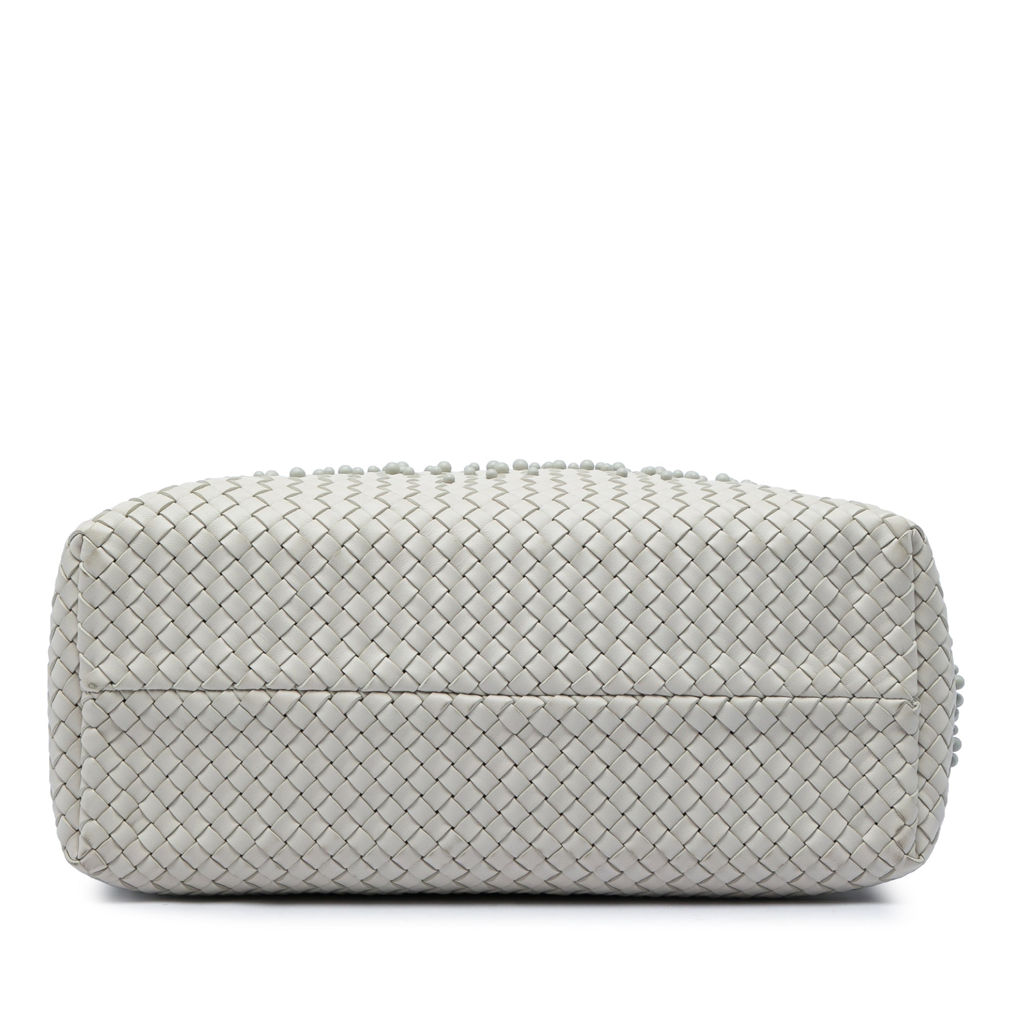 Bottega Veneta Limited Edition Medium Lambskin Intreccio Mist Spheres Cabat Tote - image 3