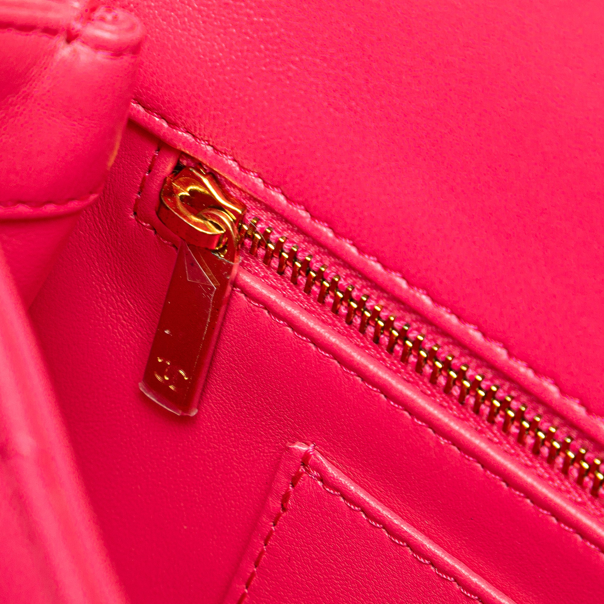 Chanel Small Lambskin Bangle Crush Top Handle Bag - image 7