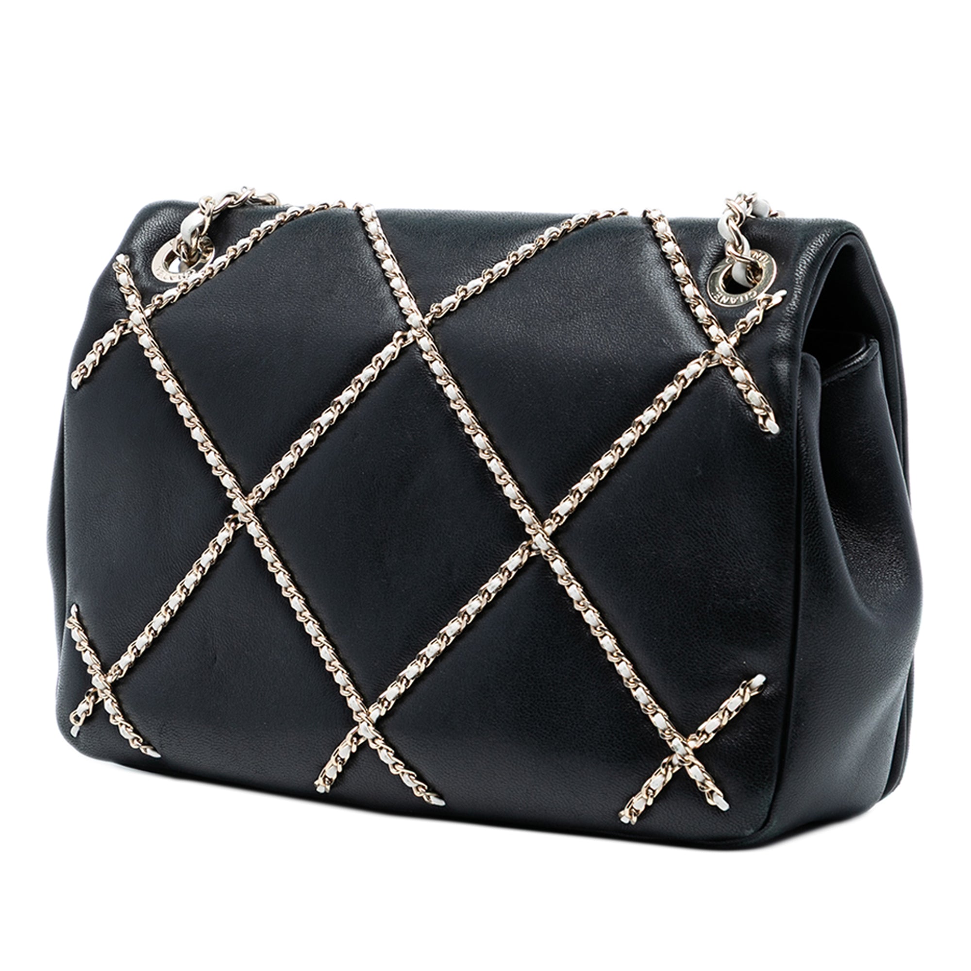 Chanel Small Lambskin Entwined Chain Flap - image 2