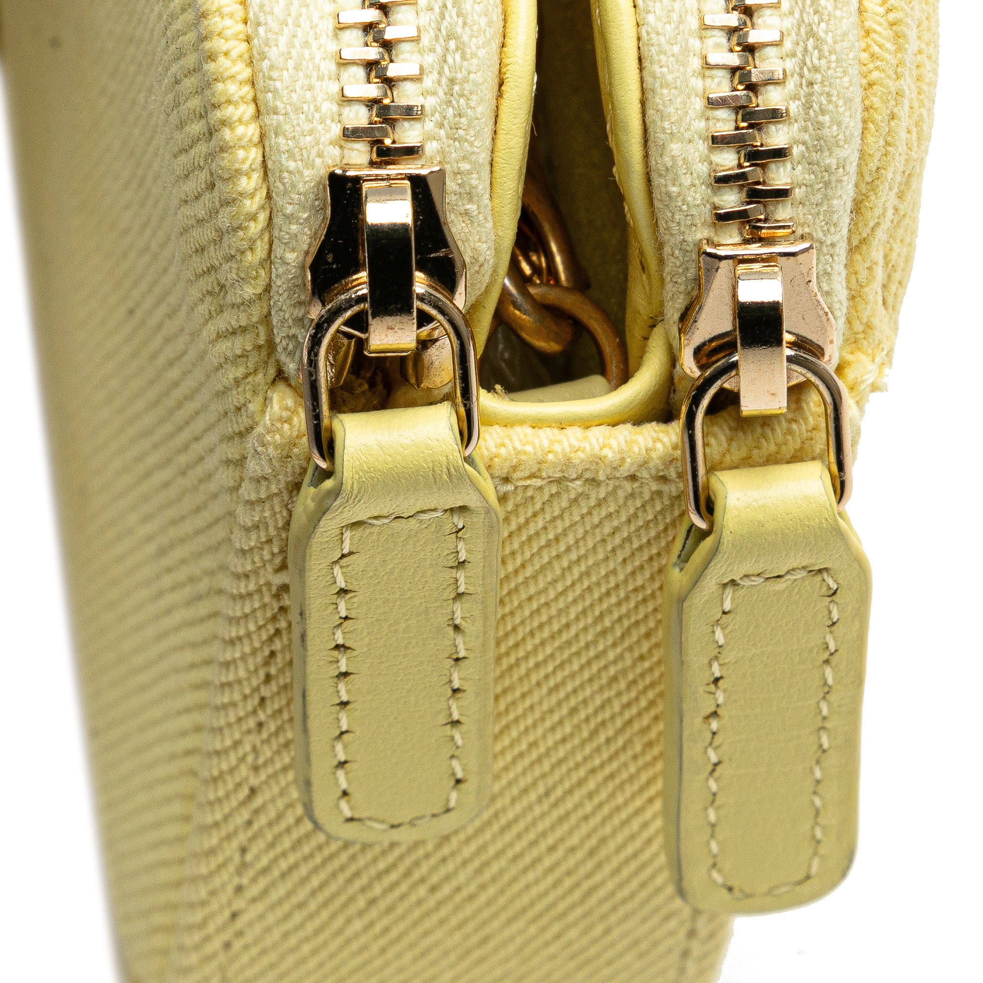 Chanel Denim Coco Fringe Double Zip Clutch with Chain - image 11