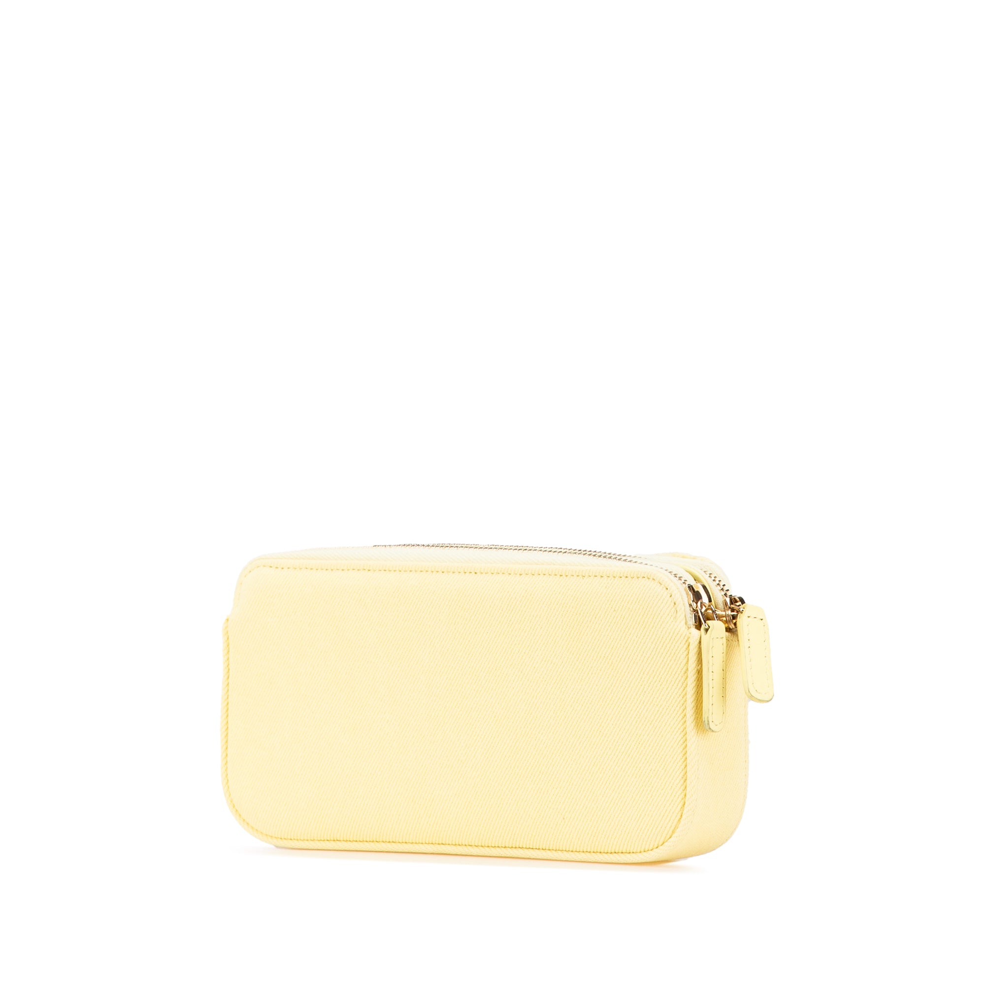 Chanel Denim Coco Fringe Double Zip Clutch with Chain - image 2