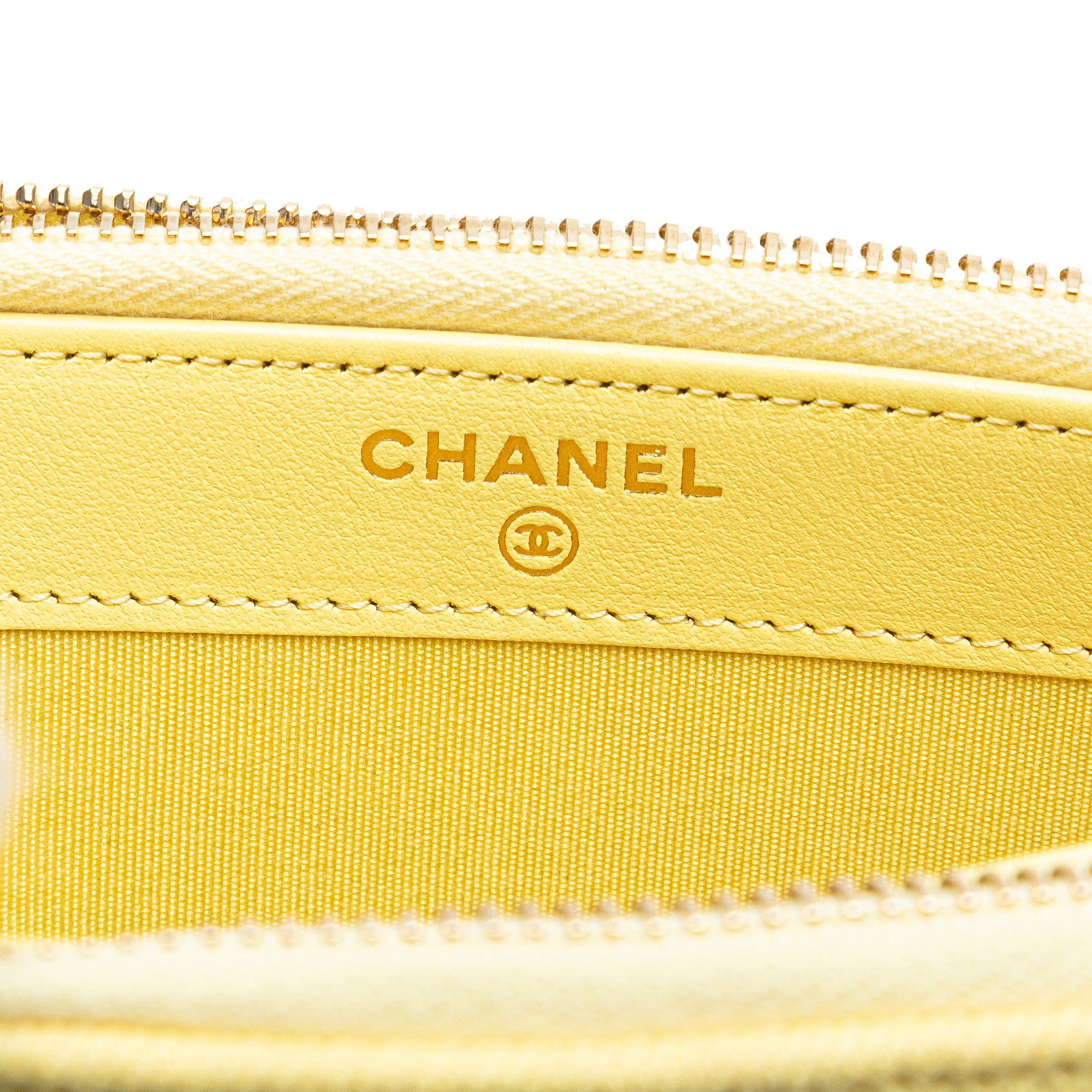 Chanel Denim Coco Fringe Double Zip Clutch with Chain - image 7