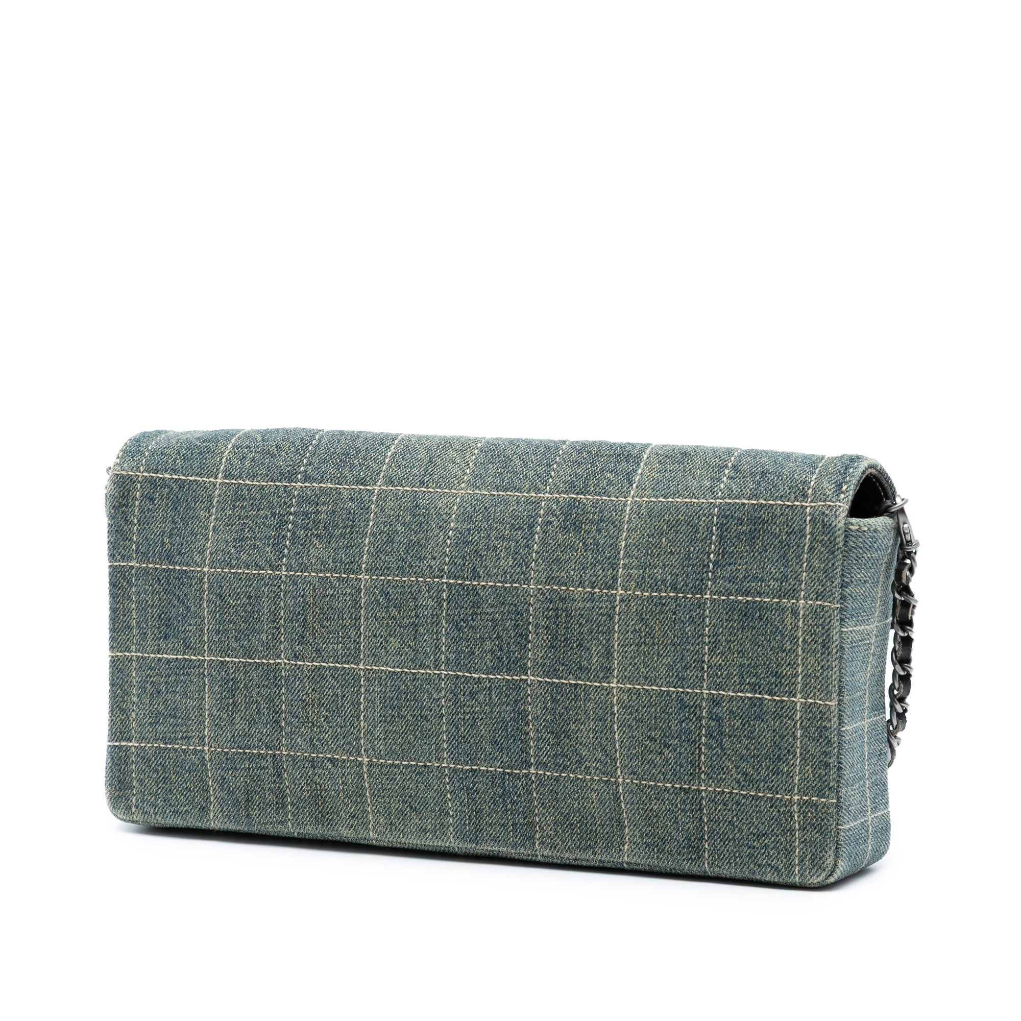 Chanel CC Chocolate Bar Denim East West Flap - image 2