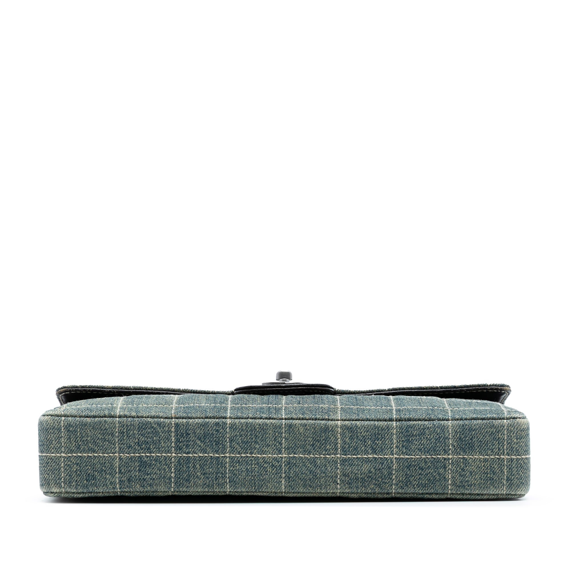 Chanel CC Chocolate Bar Denim East West Flap - image 3