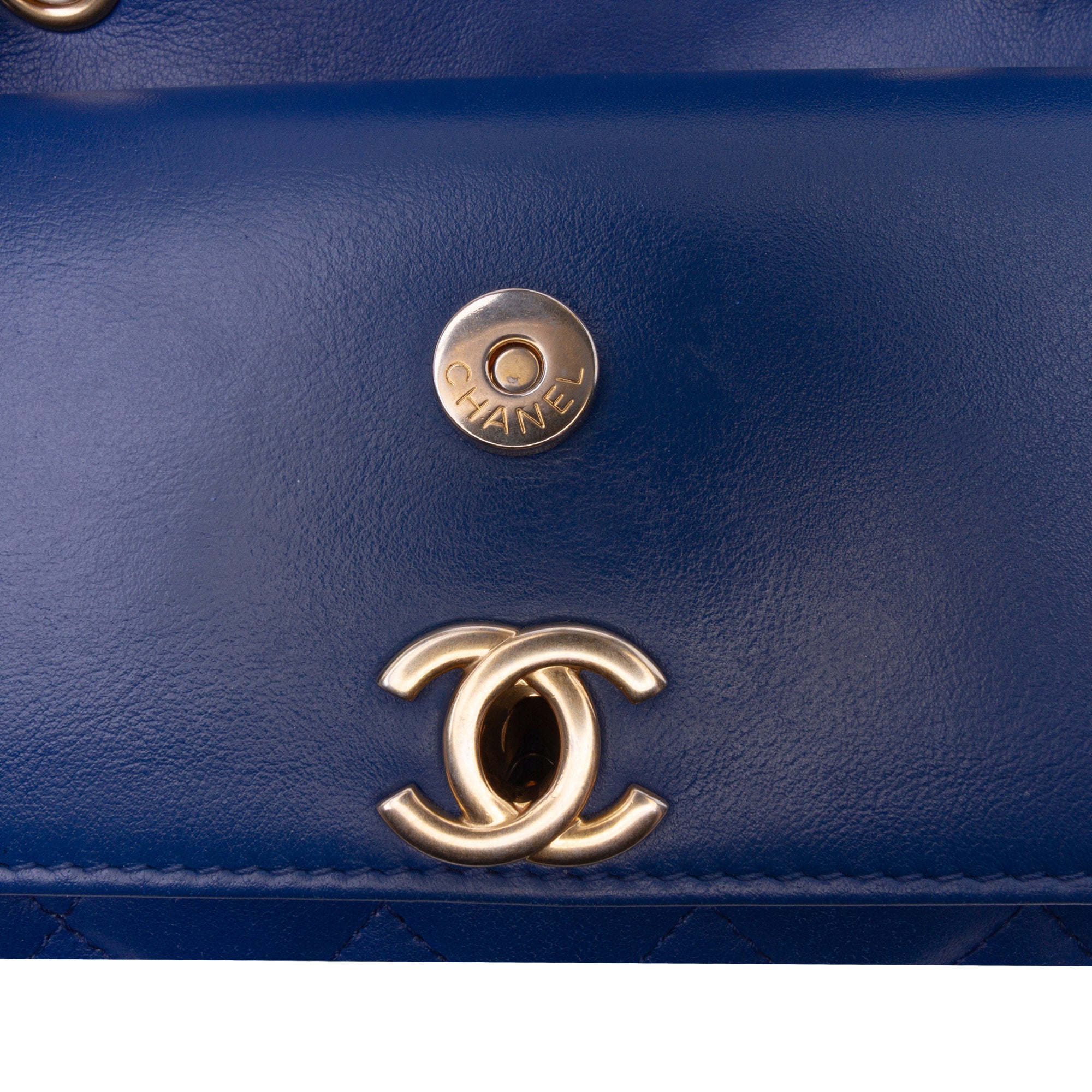 Chanel CC Quilted Calfskin Triple Flap - image 8