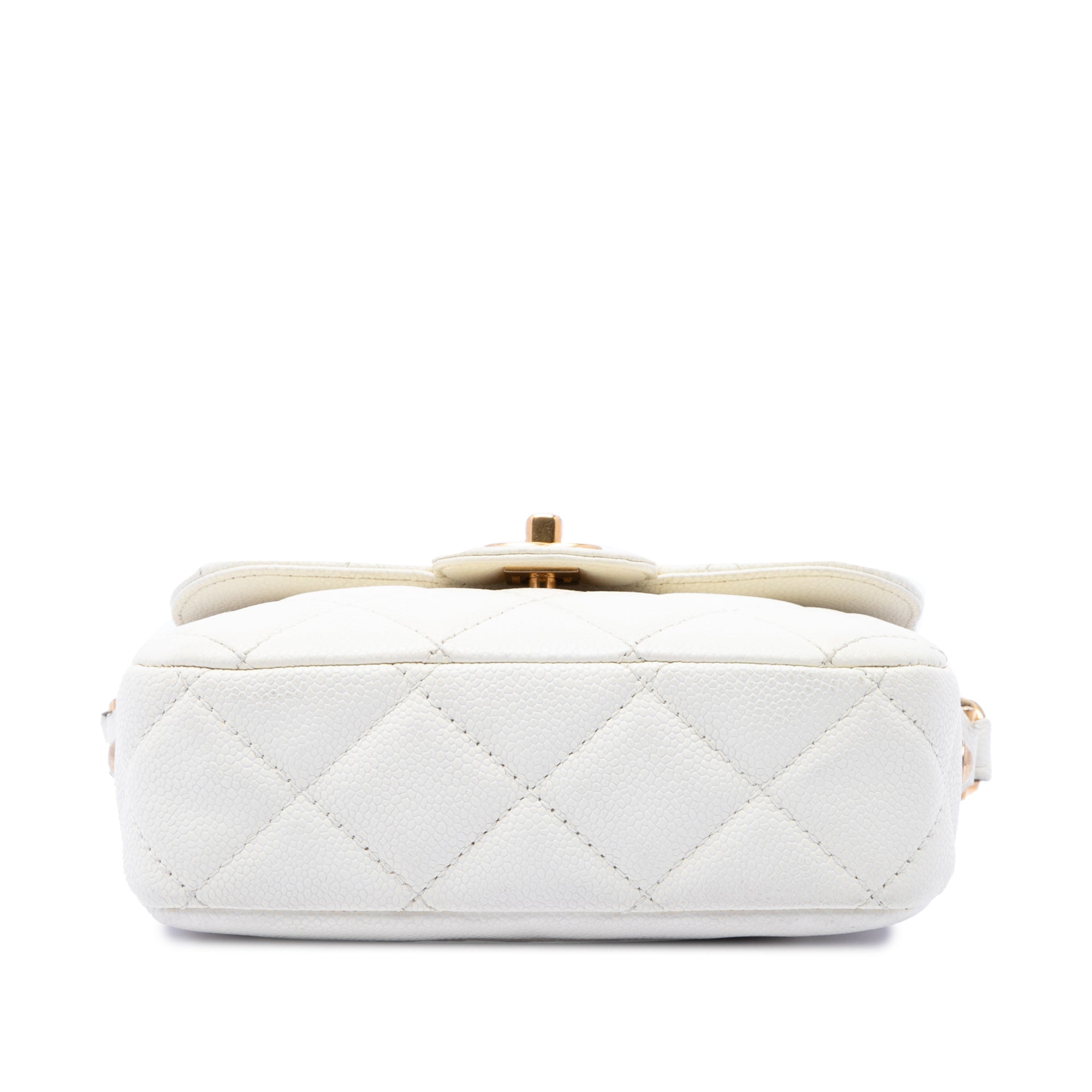 Chanel Mini CC Quilted Caviar Messenger Flap - image 3