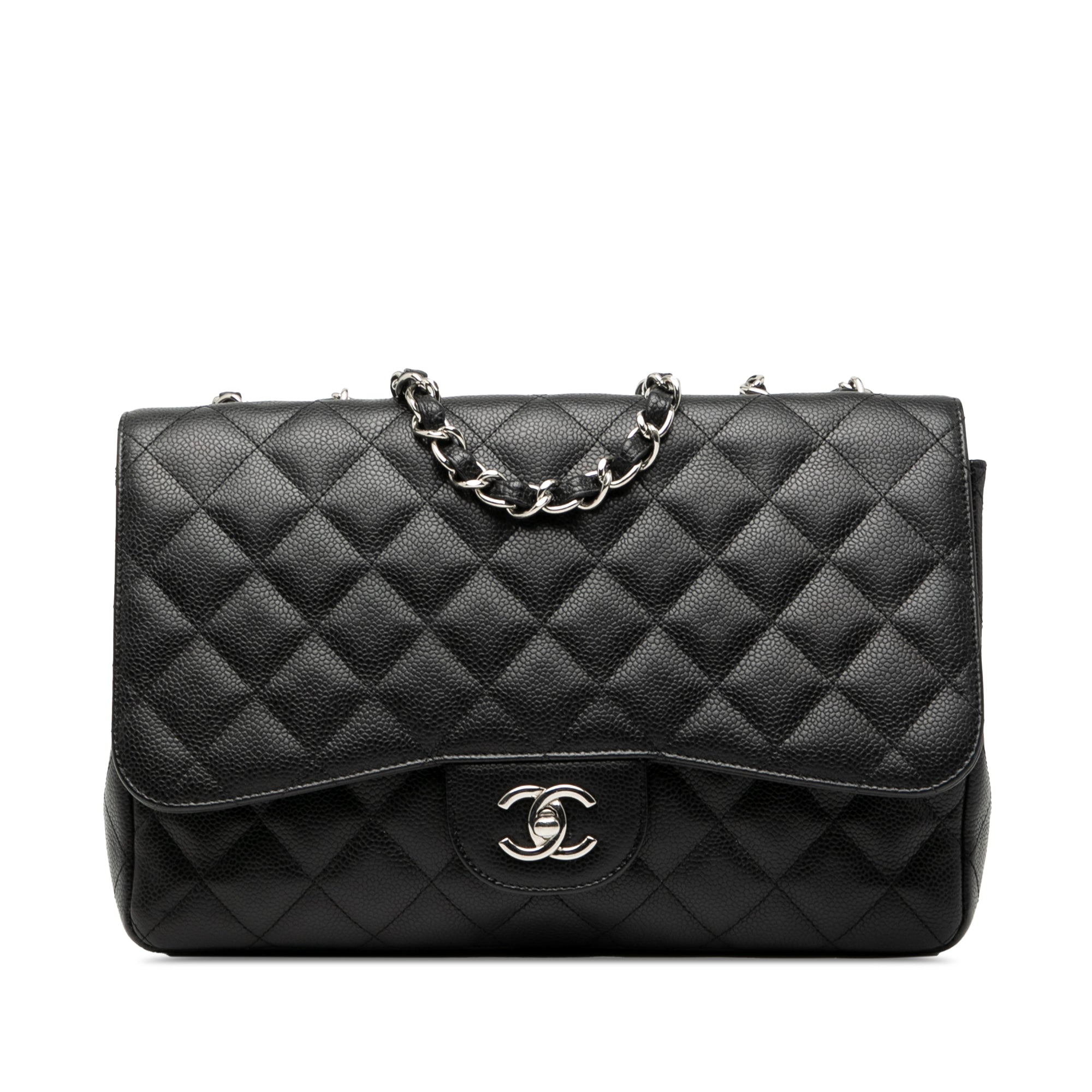 Chanel Jumbo Classic Caviar Single Flap - image 1