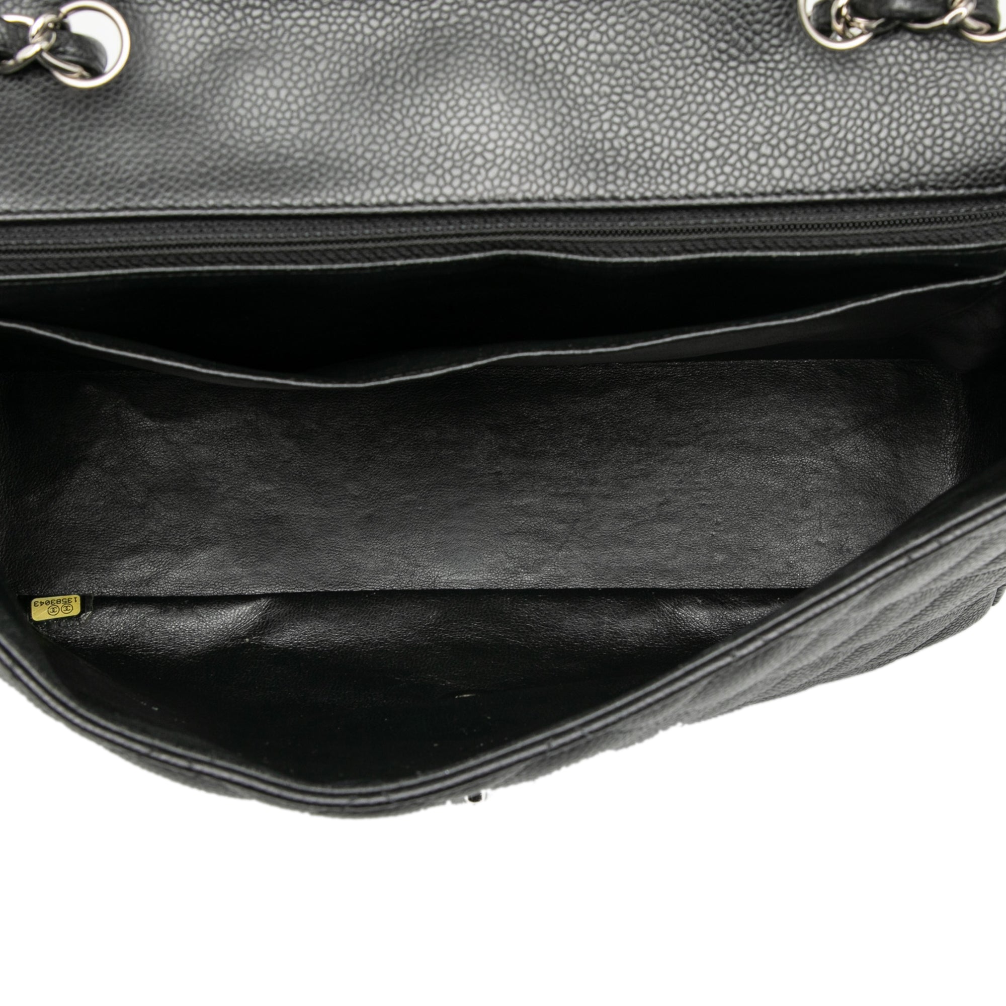 Chanel Jumbo Classic Caviar Single Flap - image 4