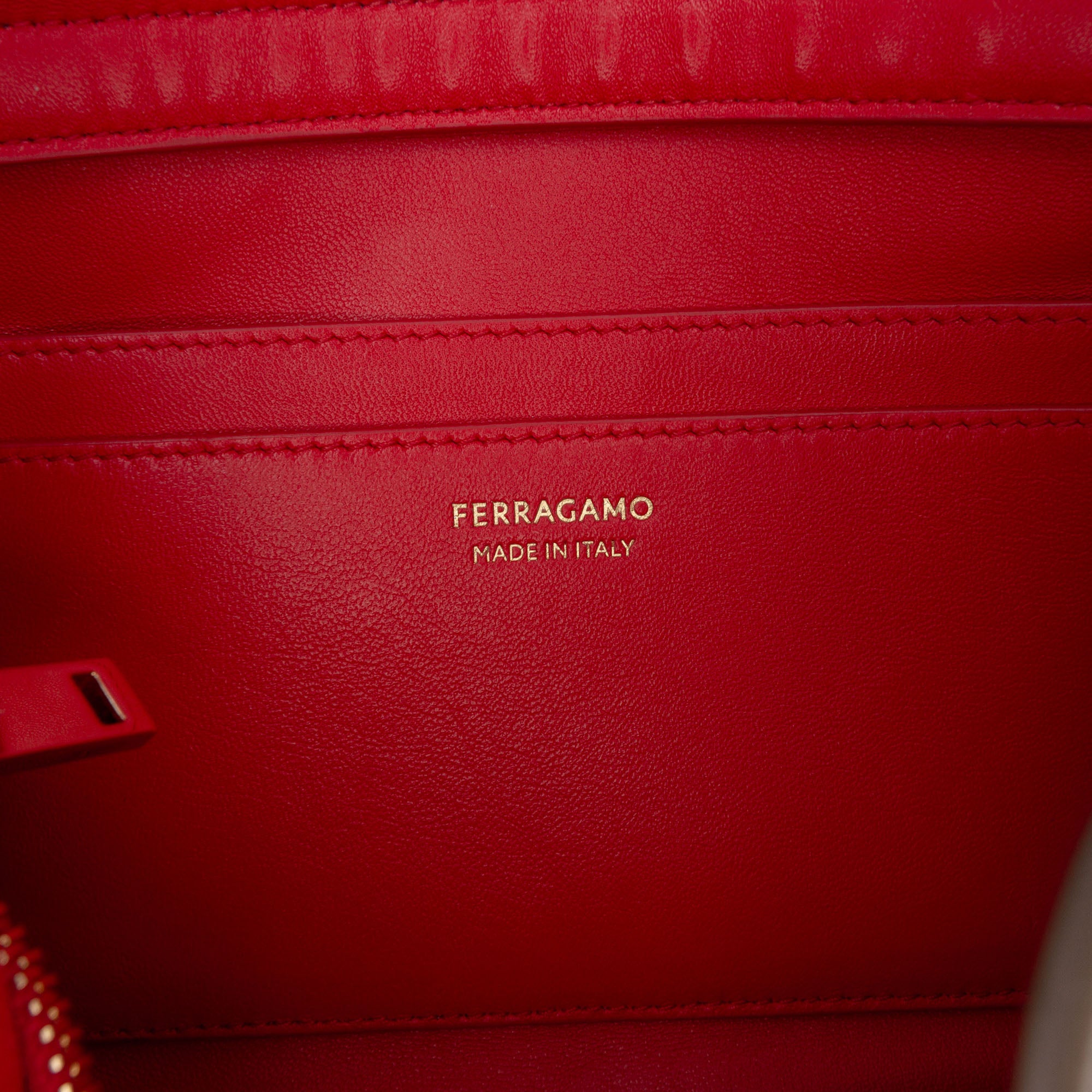 Ferragamo Medium Bicolor Calfskin Hug Satchel - image 5