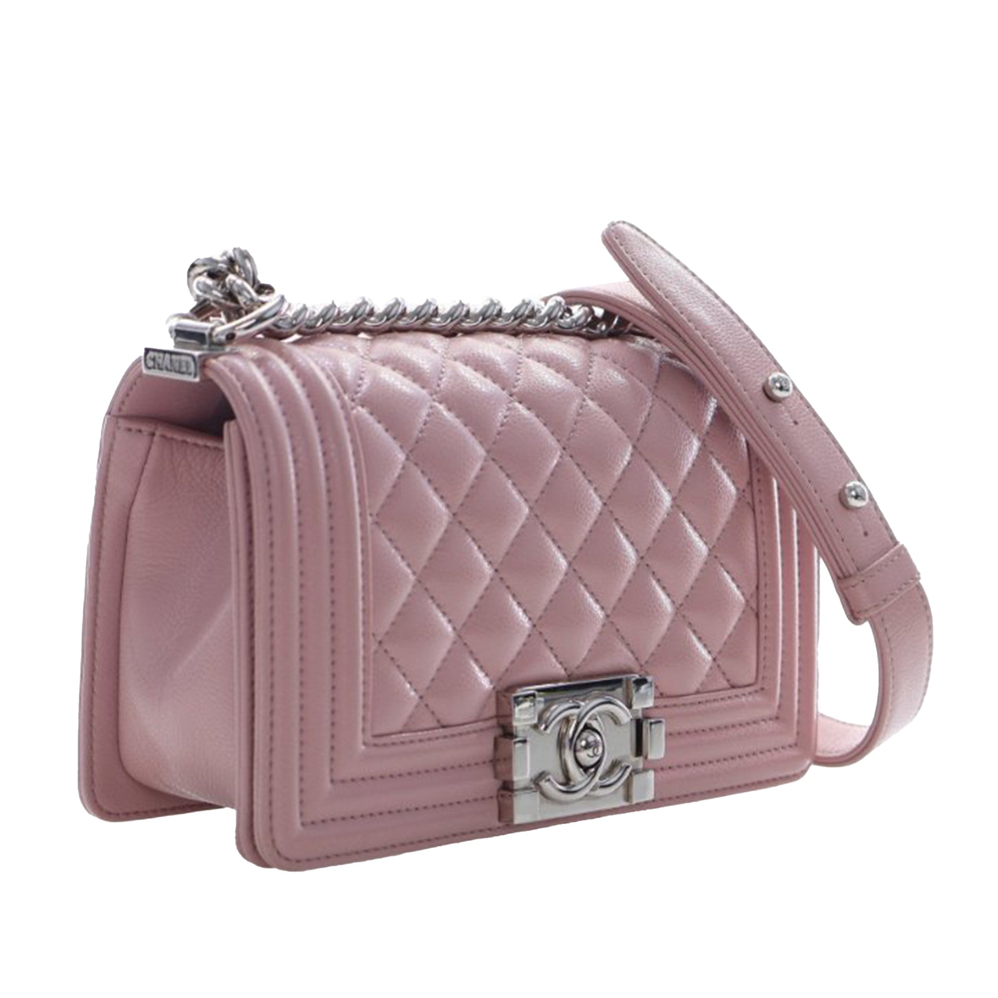Chanel Small Quilted Caviar Boy Flap - image 2