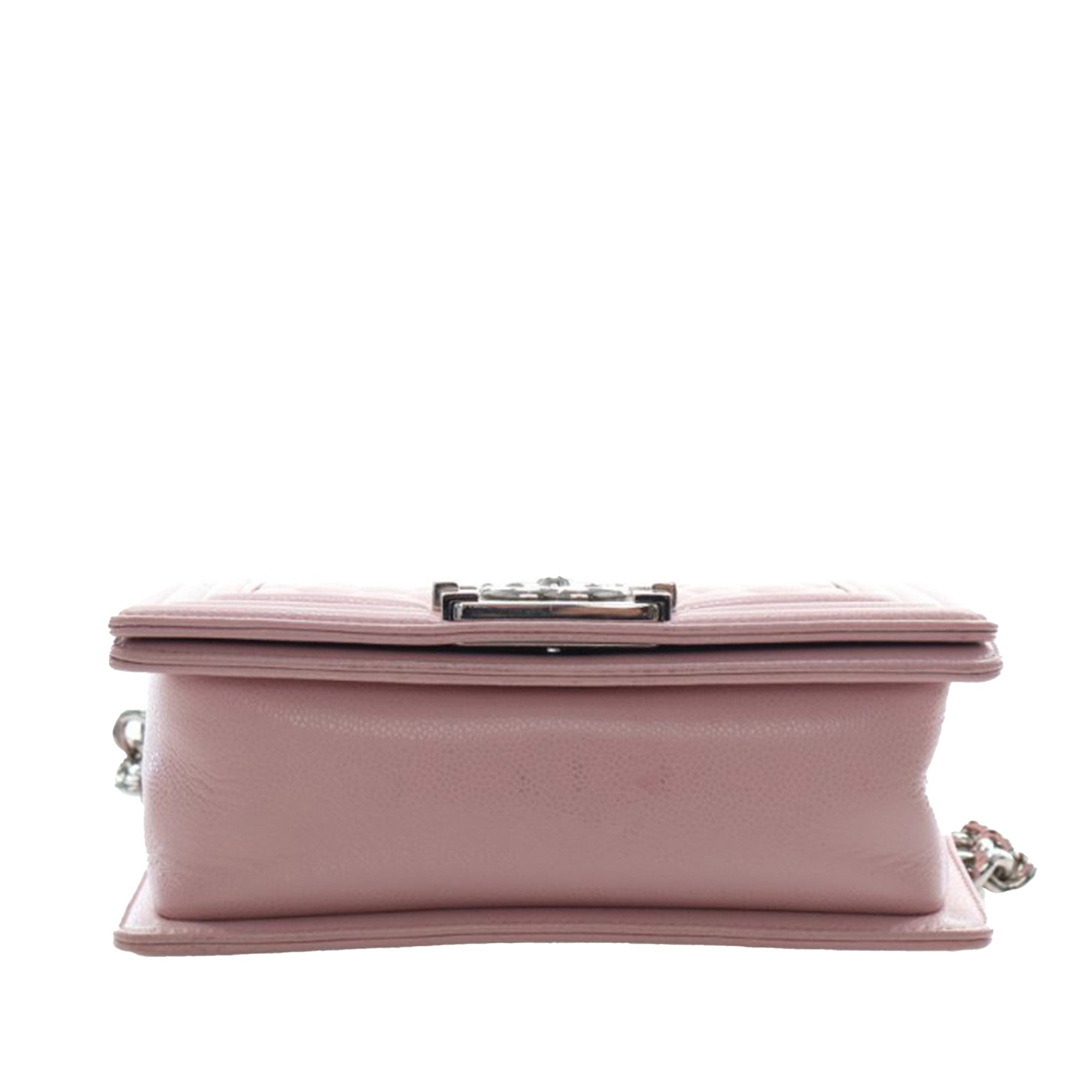 Chanel Small Quilted Caviar Boy Flap - image 5