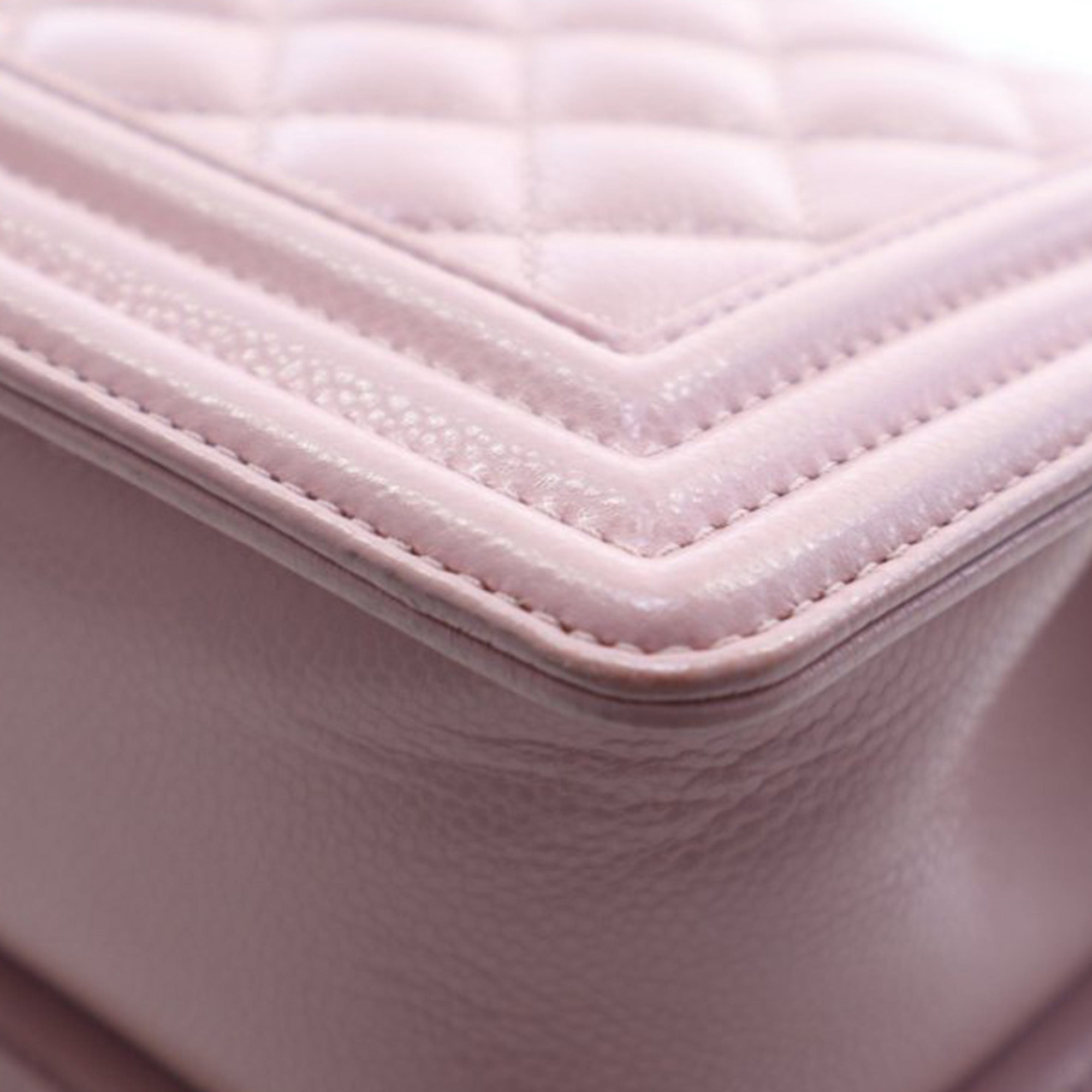 Chanel Small Quilted Caviar Boy Flap - image 9