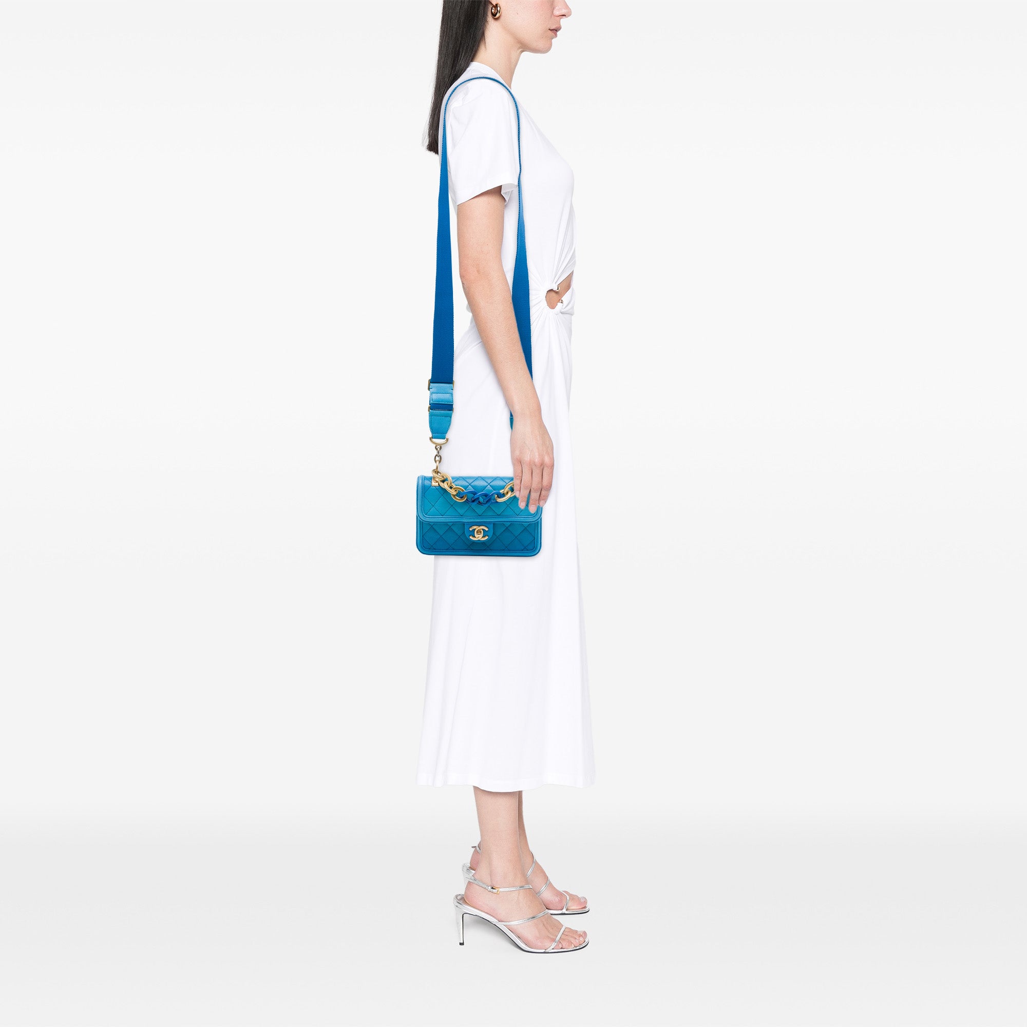 Chanel Small Quilted Caviar Sunset On The Sea Flap - image 6