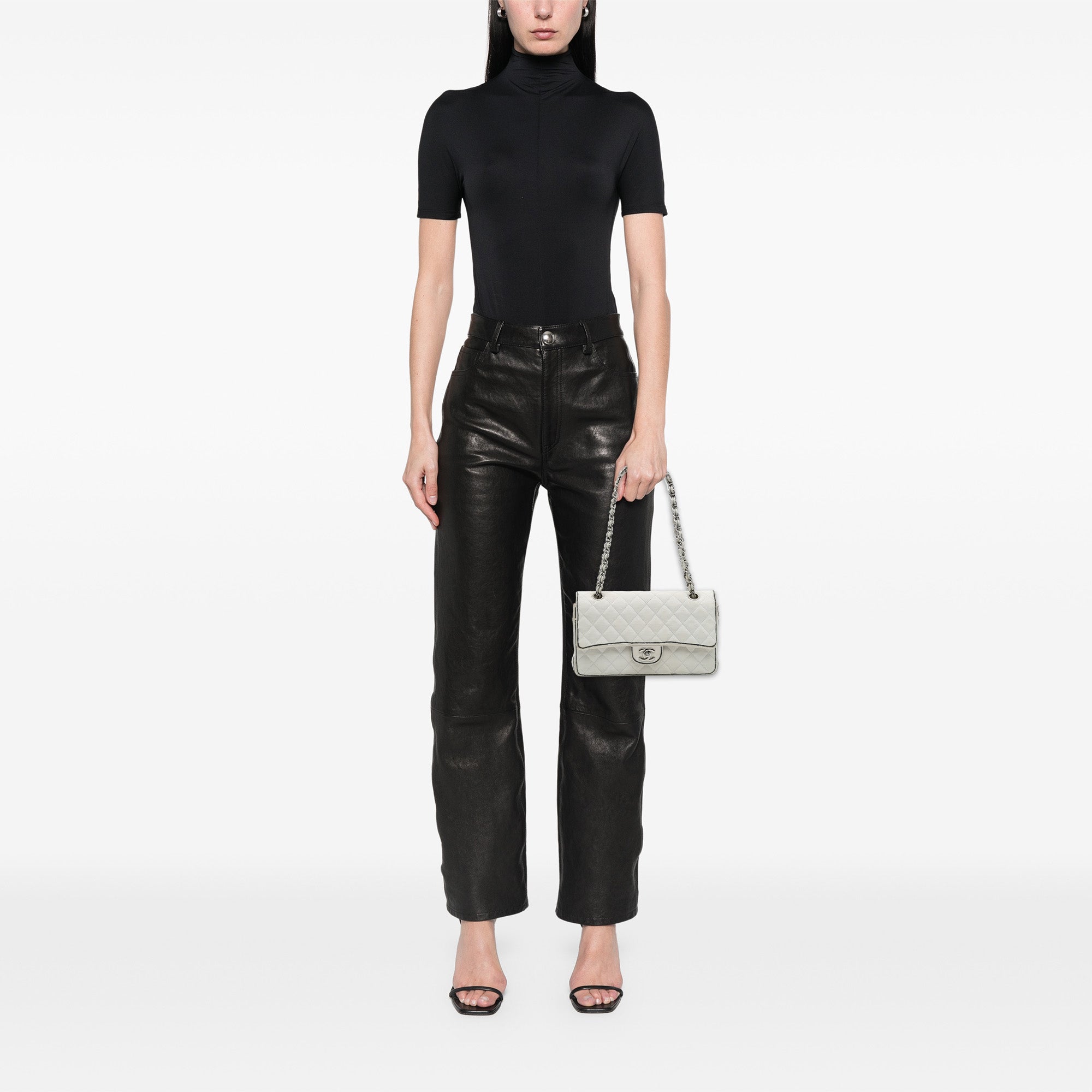 Chanel Medium Classic Printed Grosgrain Double Flap - image 12
