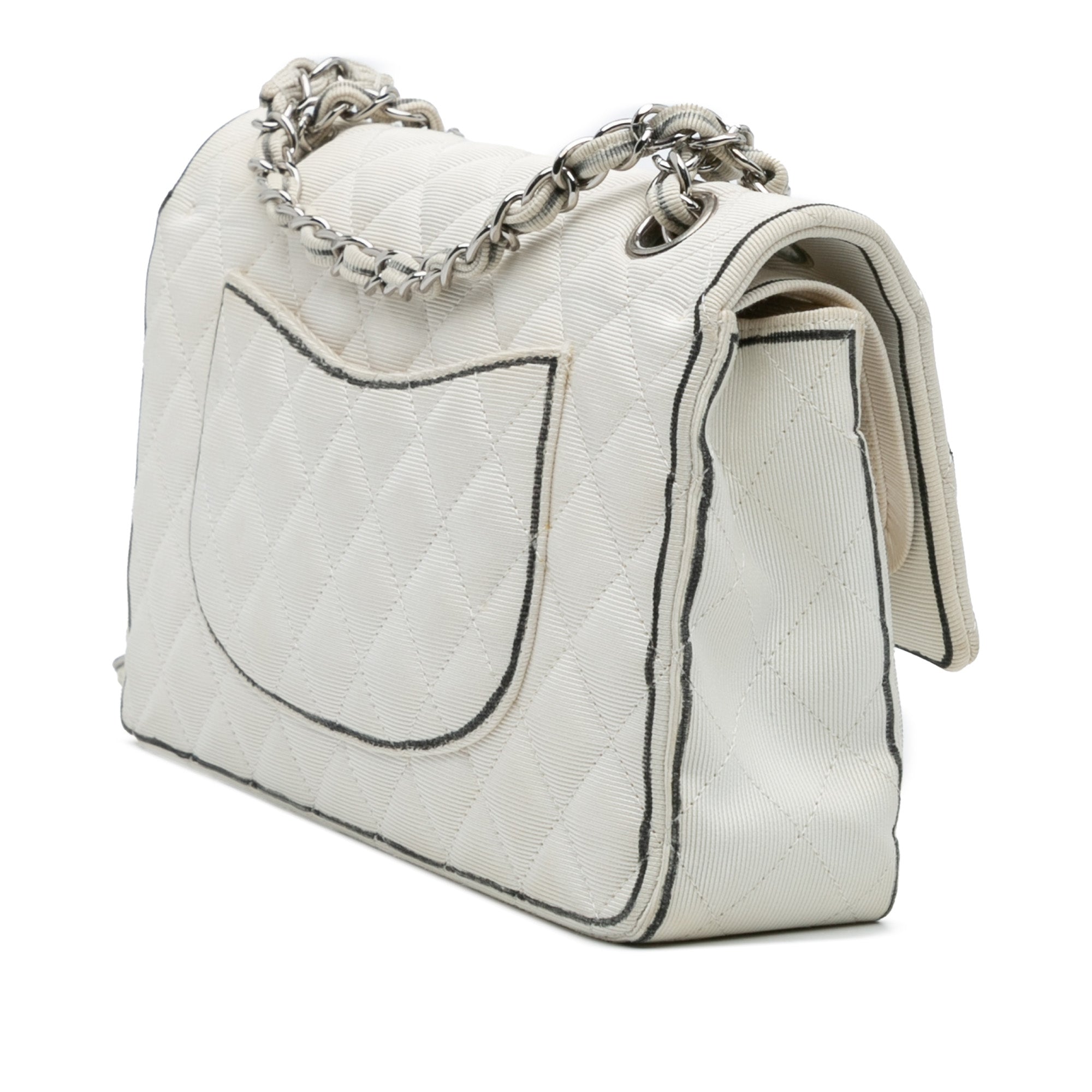 Chanel Medium Classic Printed Grosgrain Double Flap - image 2