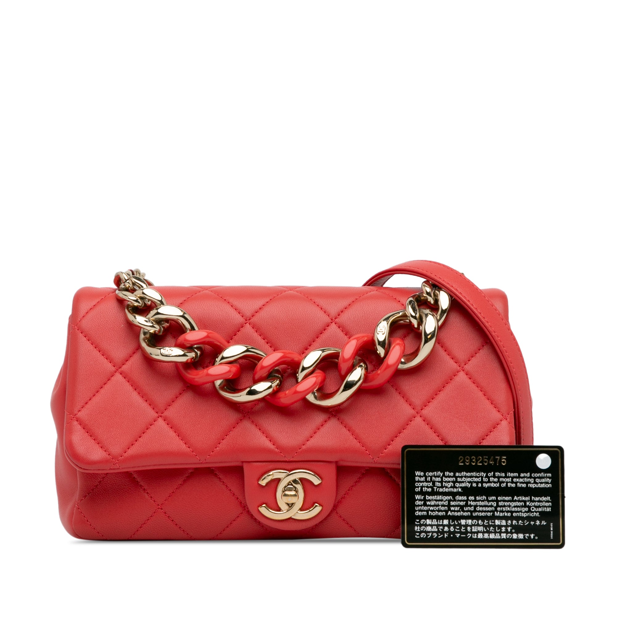 Chanel Small Lambskin Elegant Chain Single Flap - image 10